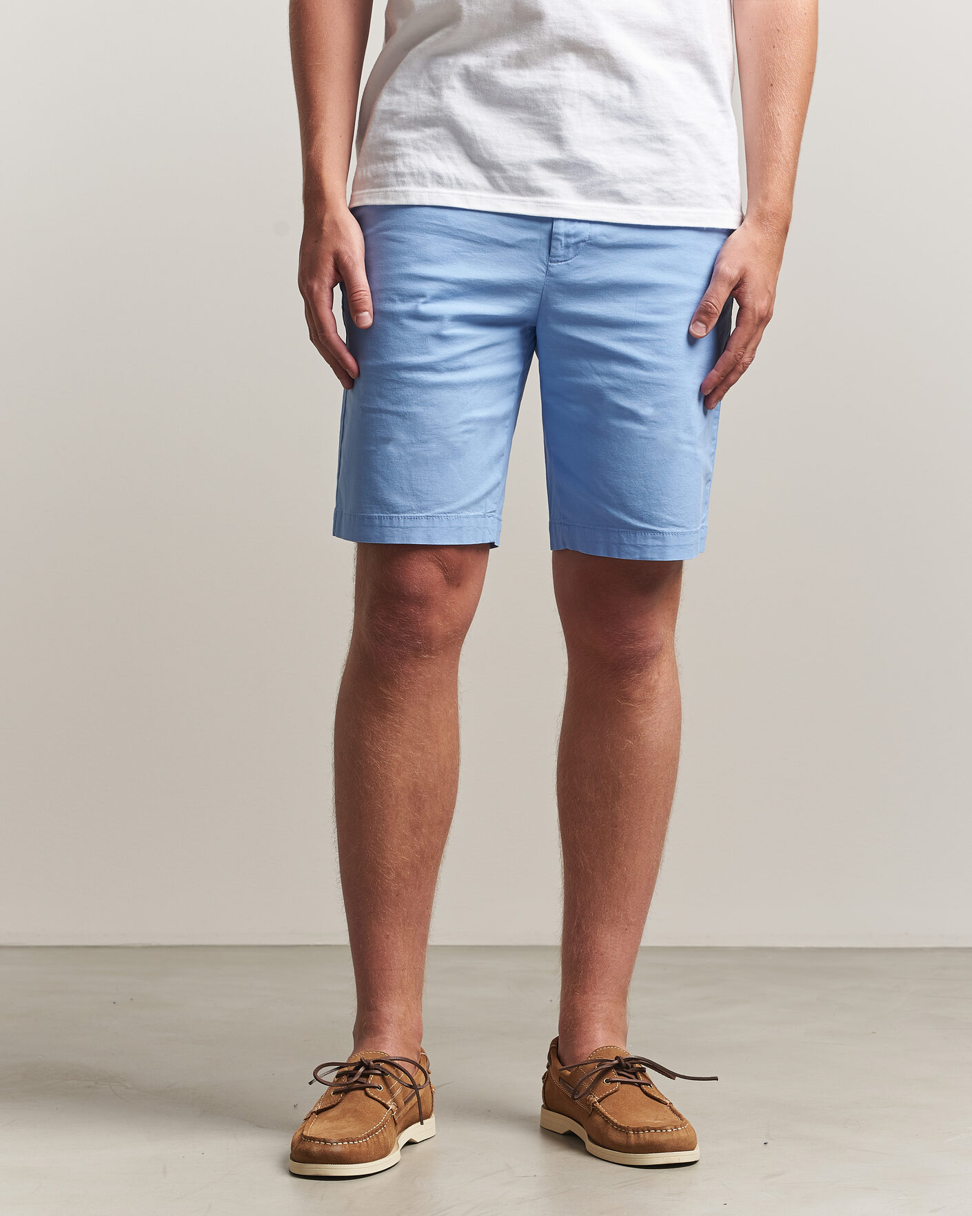 Mies | Shortsit | Dockers | Slim Cotton/Linen Shorts Vista Blue