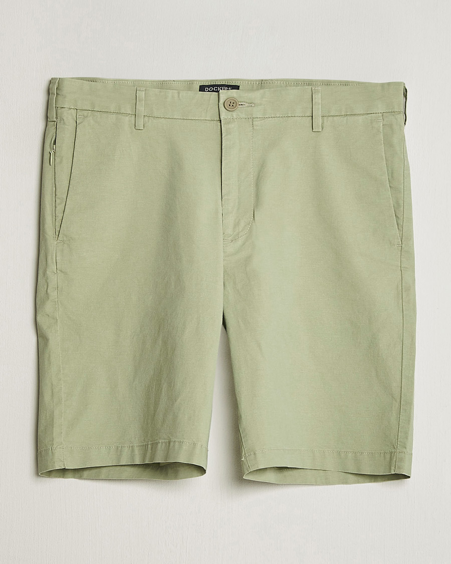 Mies | Shortsit | Dockers | Slim Cotton/Linen Shorts Tea