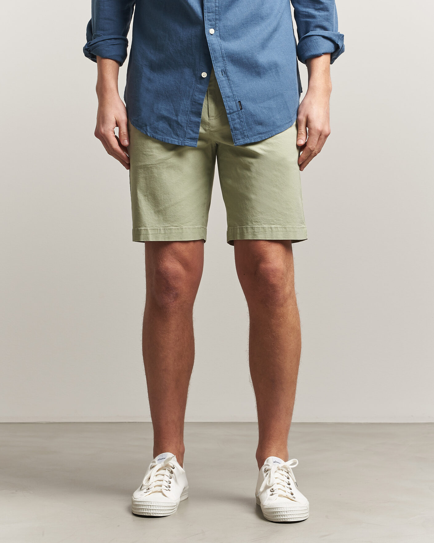 Mies | Shortsit | Dockers | Slim Cotton/Linen Shorts Tea