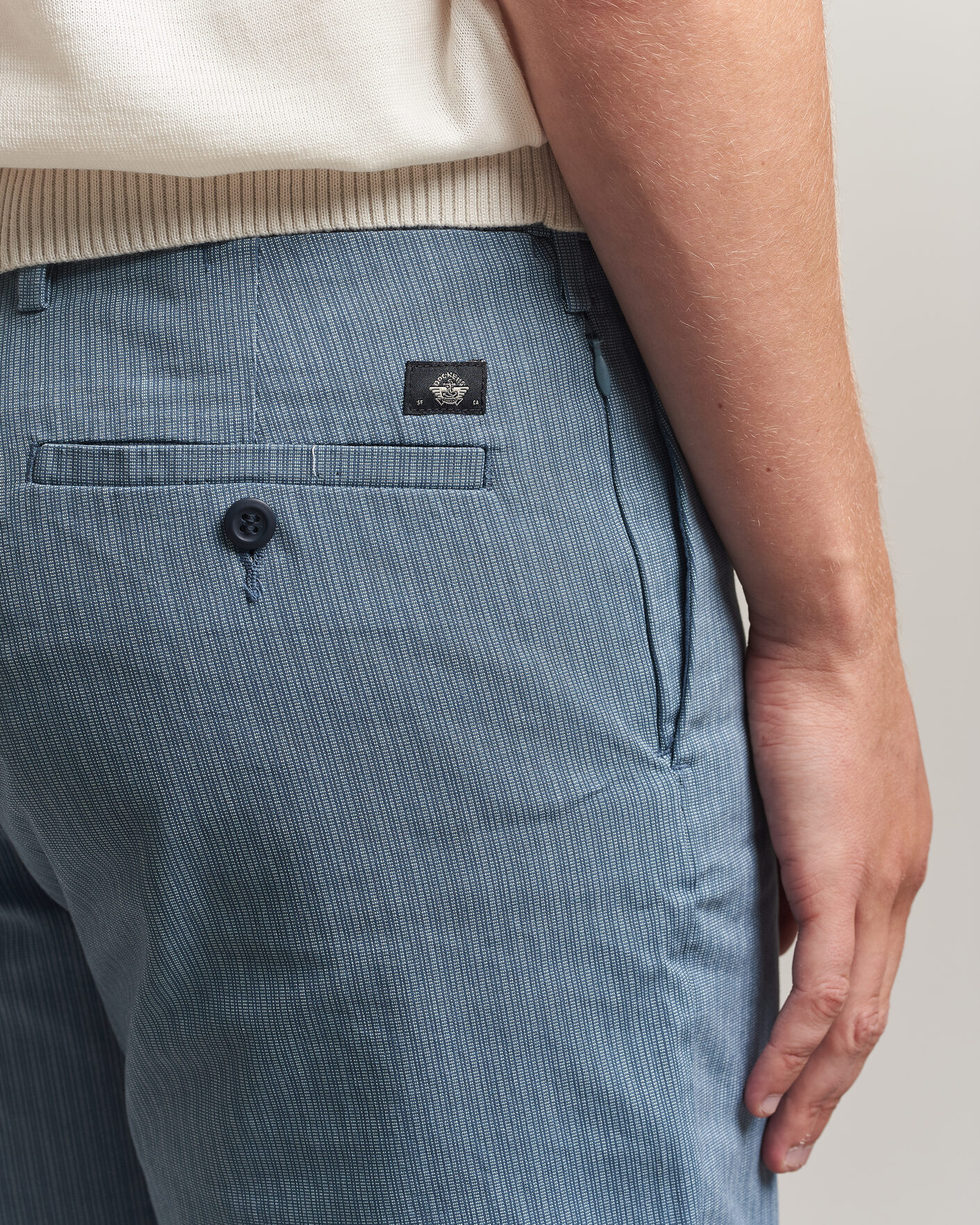 Mies | Shortsit | Dockers | Slim Cotton/Linen Shorts Bering Sea