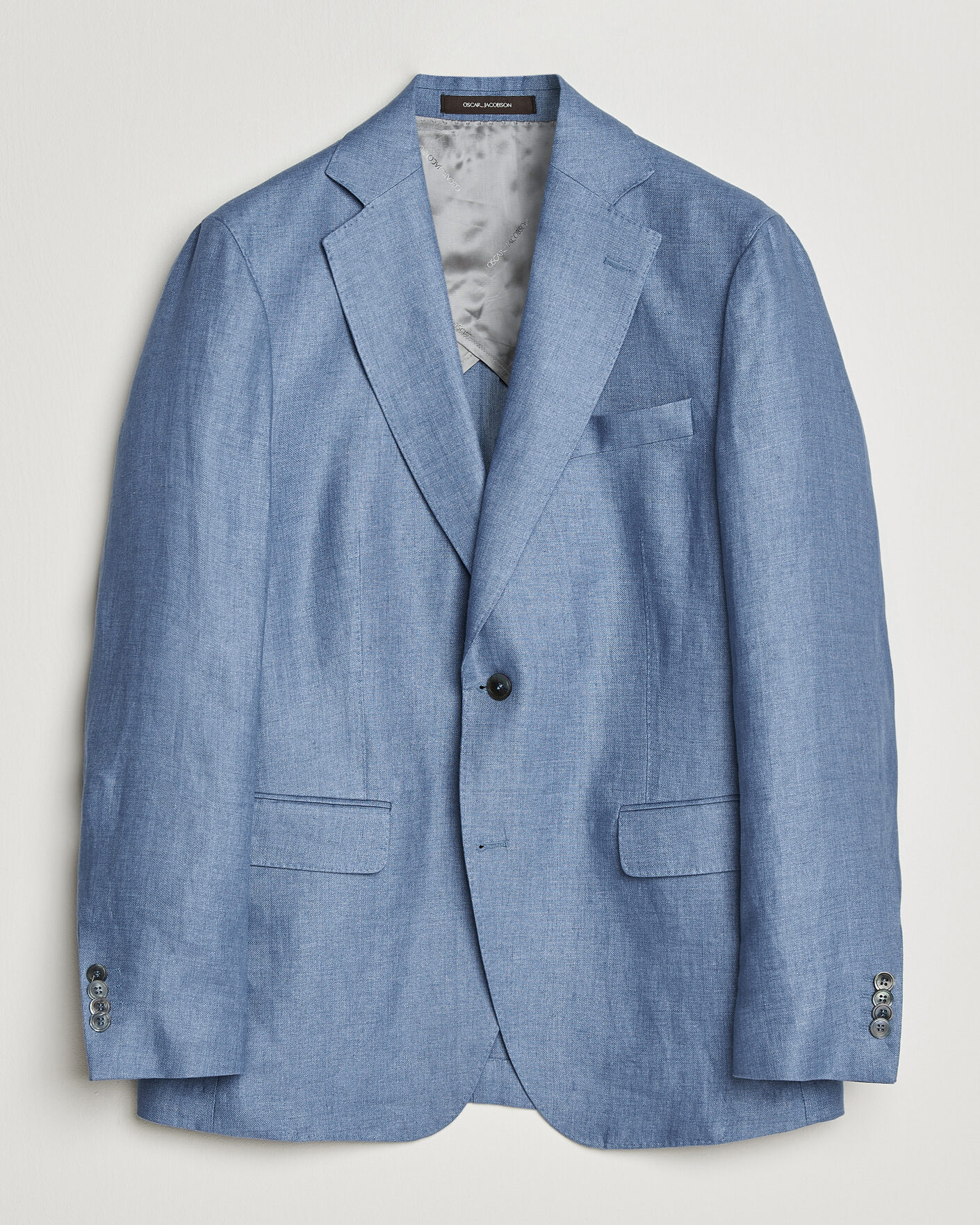 Mies | Pikkutakit | Oscar Jacobson | Ferry Soft Linen Blazer Light Blue