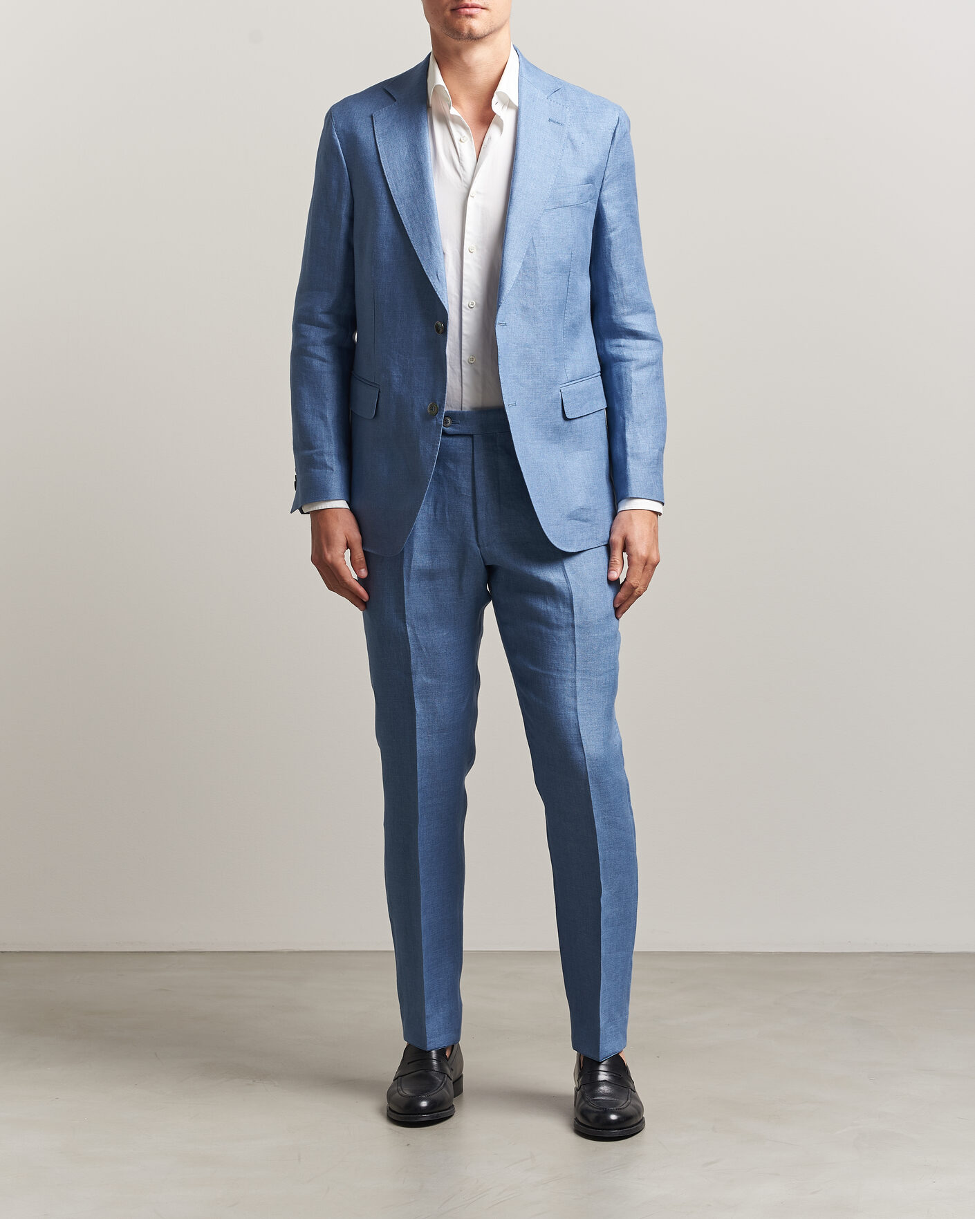 Mies | Pikkutakit | Oscar Jacobson | Ferry Soft Linen Blazer Light Blue
