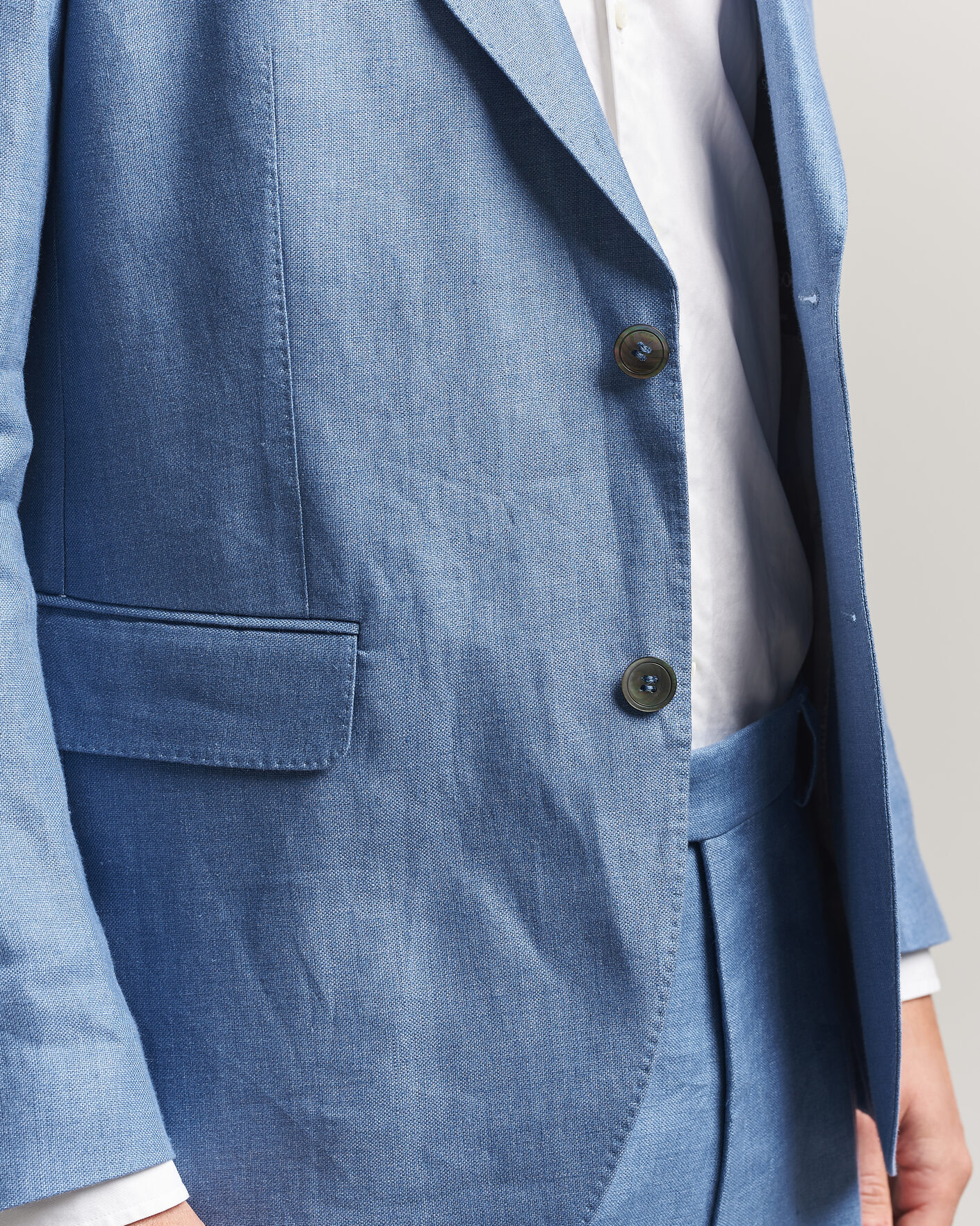 Mies | Pikkutakit | Oscar Jacobson | Ferry Soft Linen Blazer Light Blue