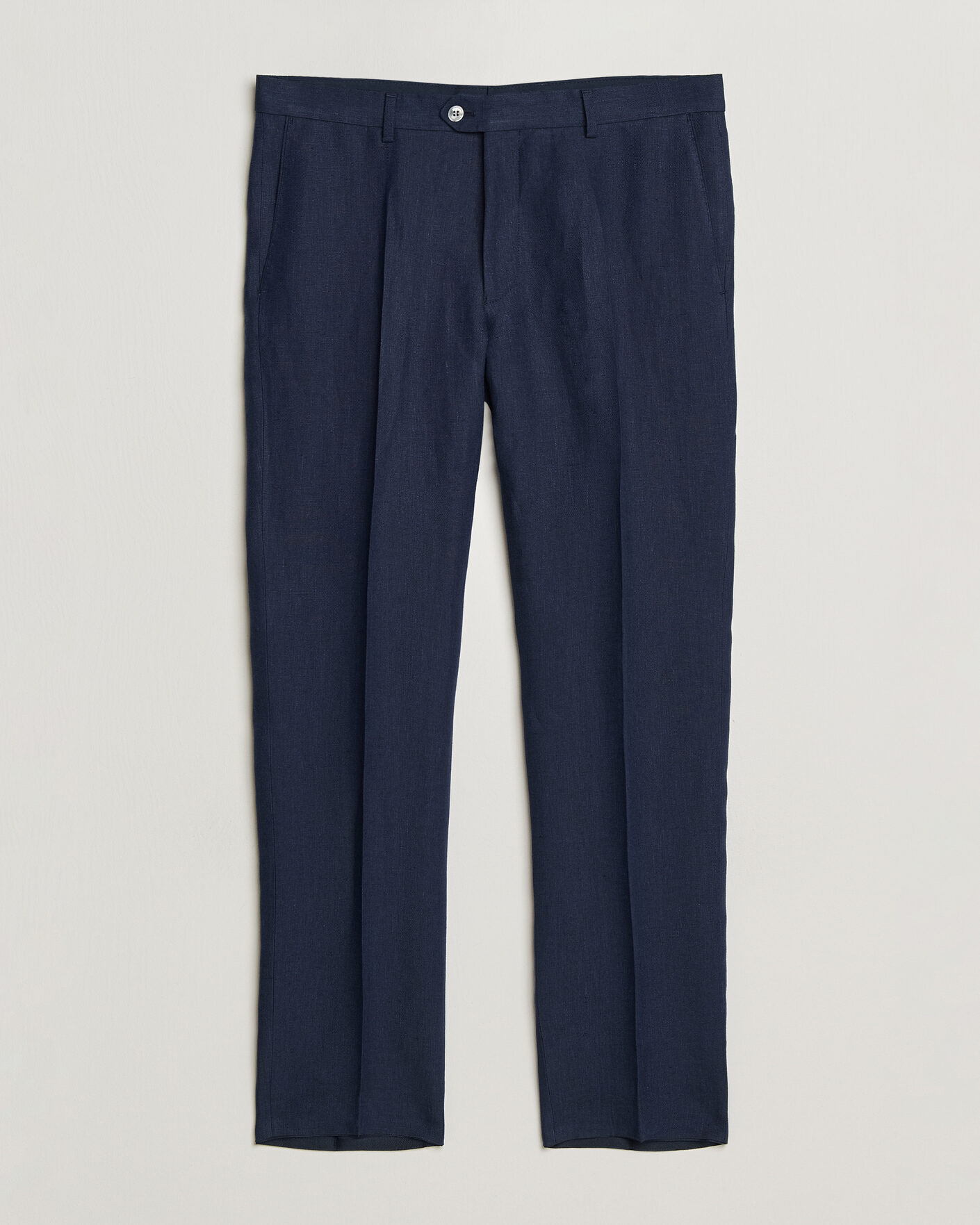 Mies | Housut | Oscar Jacobson | Dandy Linen Trousers Navy