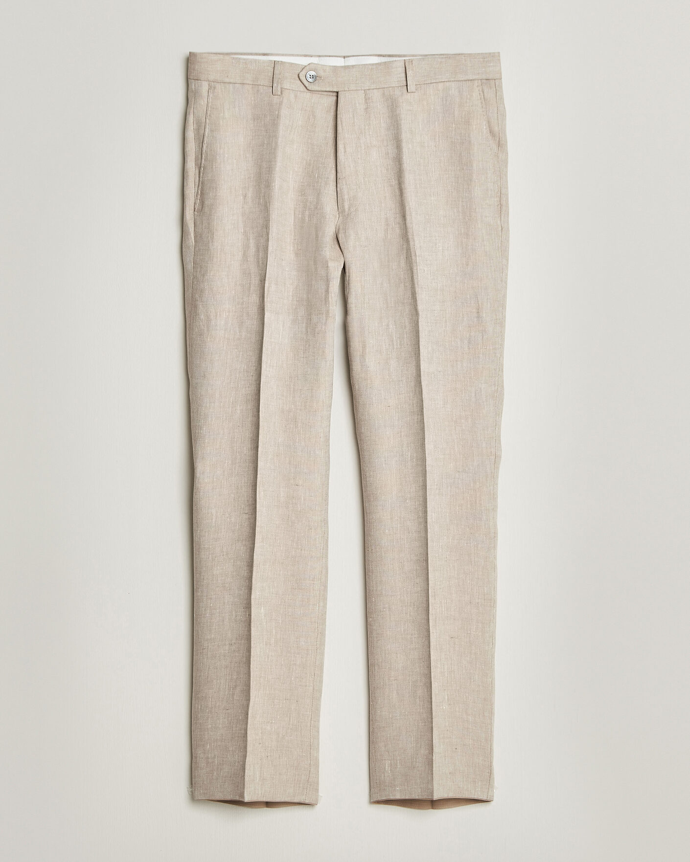 Mies | Housut | Oscar Jacobson | Dandy Linen Trousers Beige