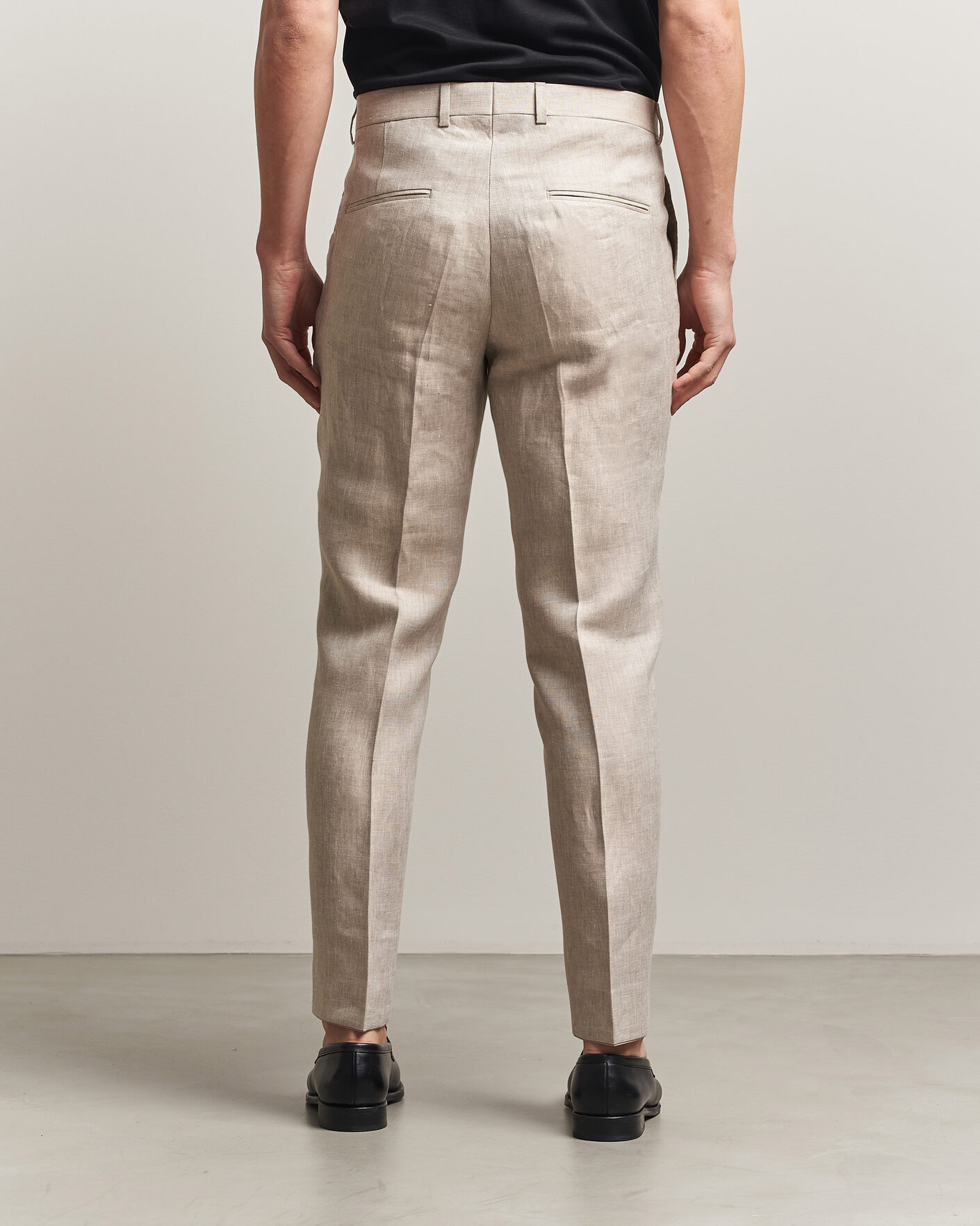 Mies | Housut | Oscar Jacobson | Dandy Linen Trousers Beige