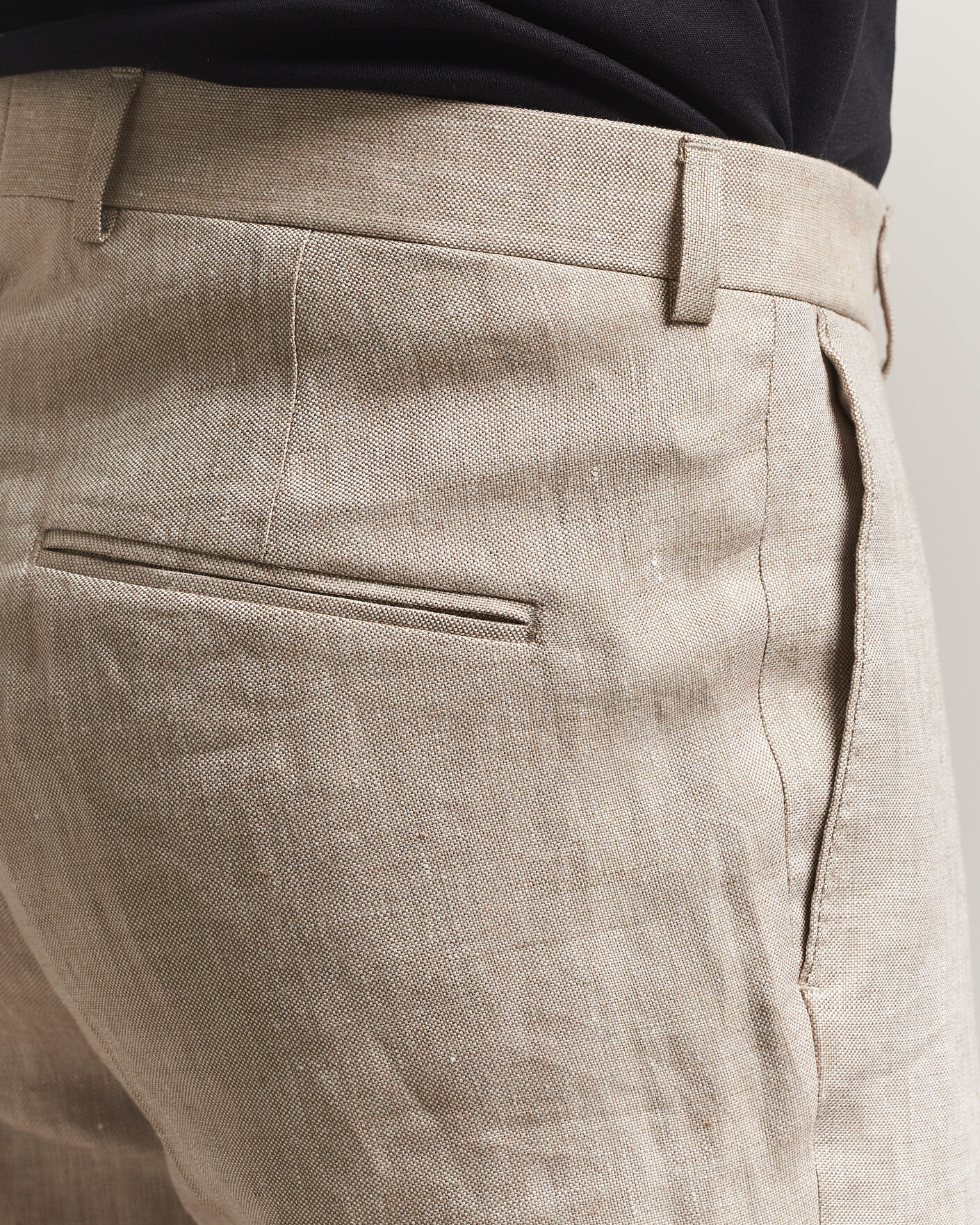 Mies | Housut | Oscar Jacobson | Dandy Linen Trousers Beige