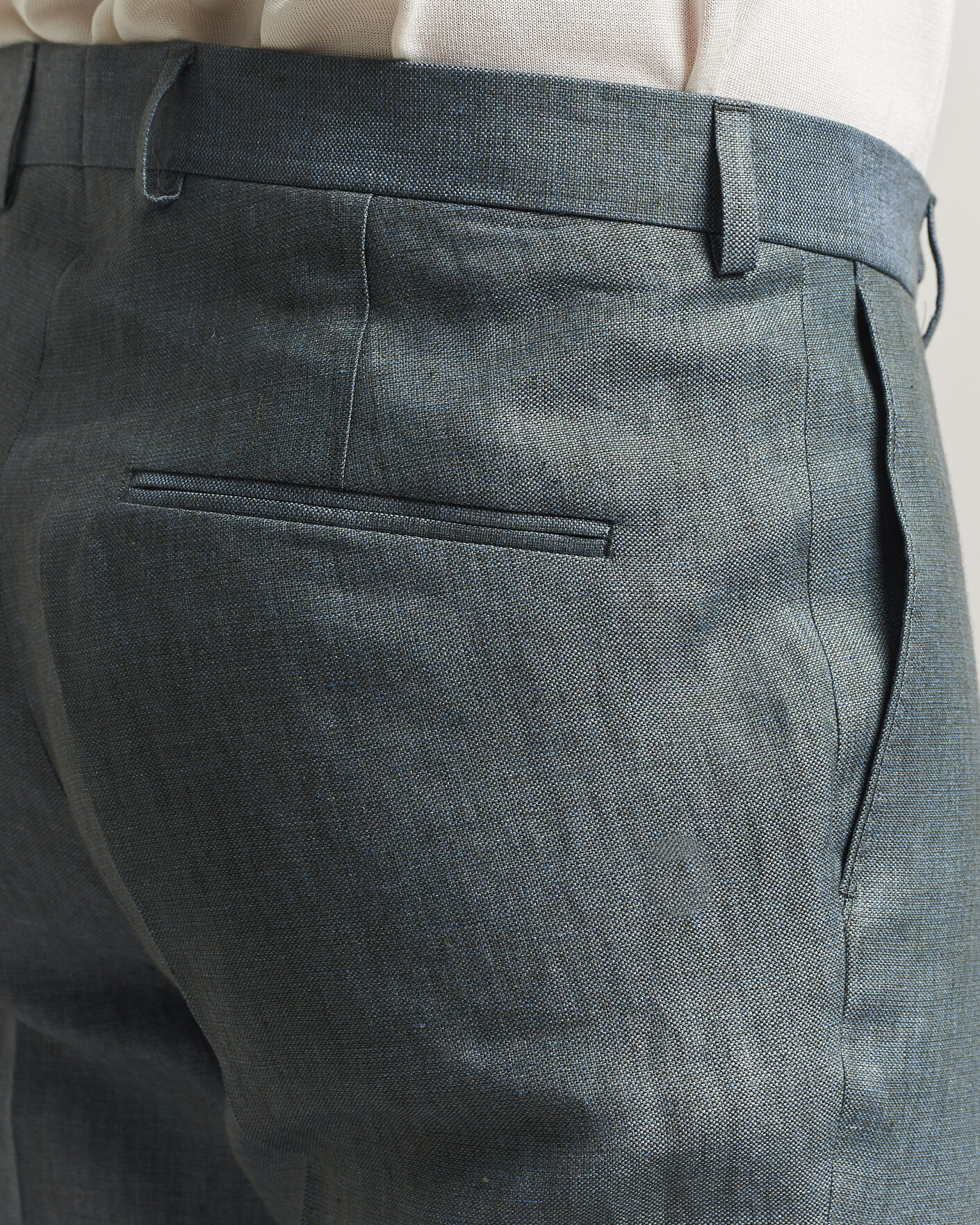 Mies | Housut | Oscar Jacobson | Dandy Linen Trousers Green