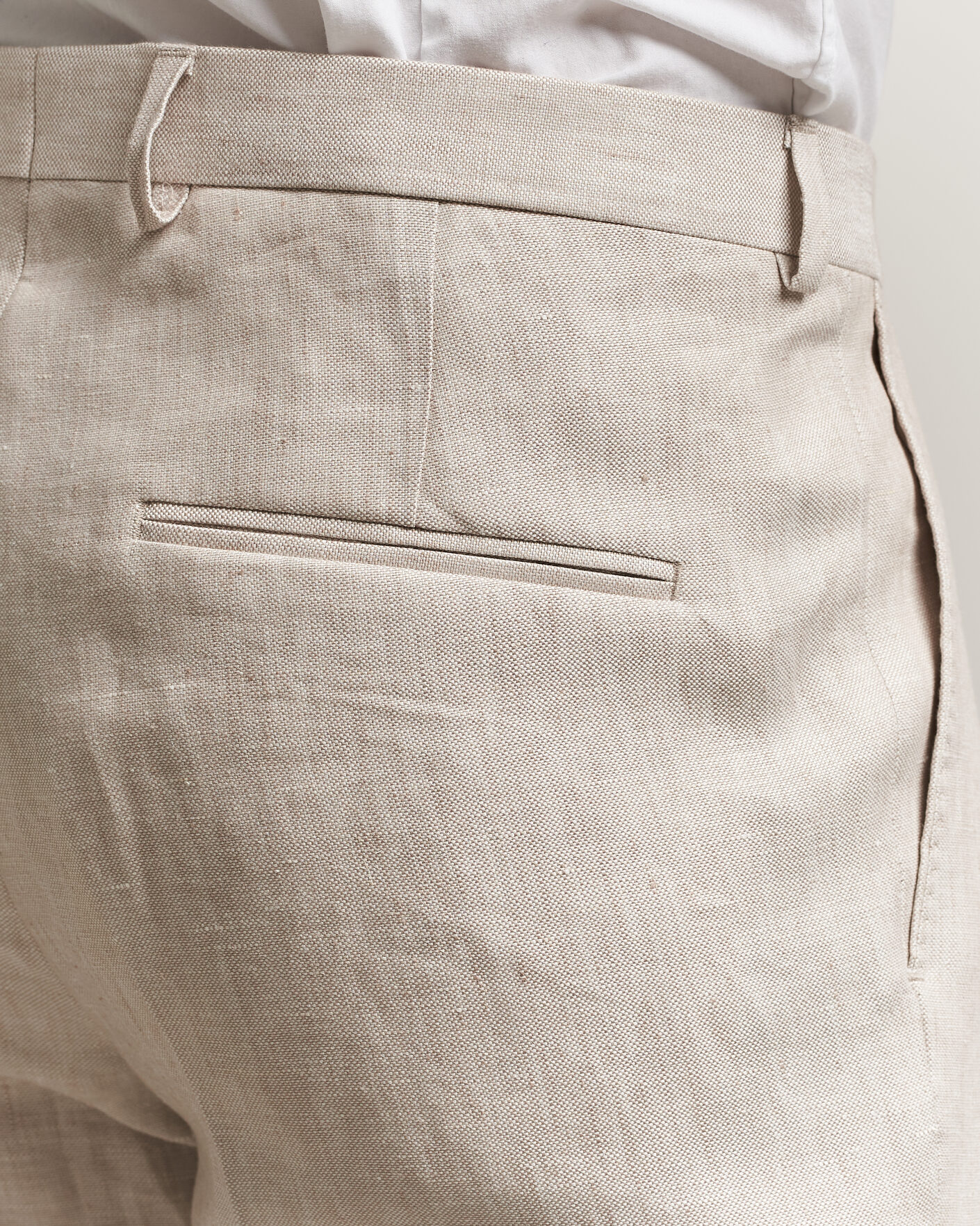 Mies | Housut | Oscar Jacobson | Dandy Linen Trousers Off White