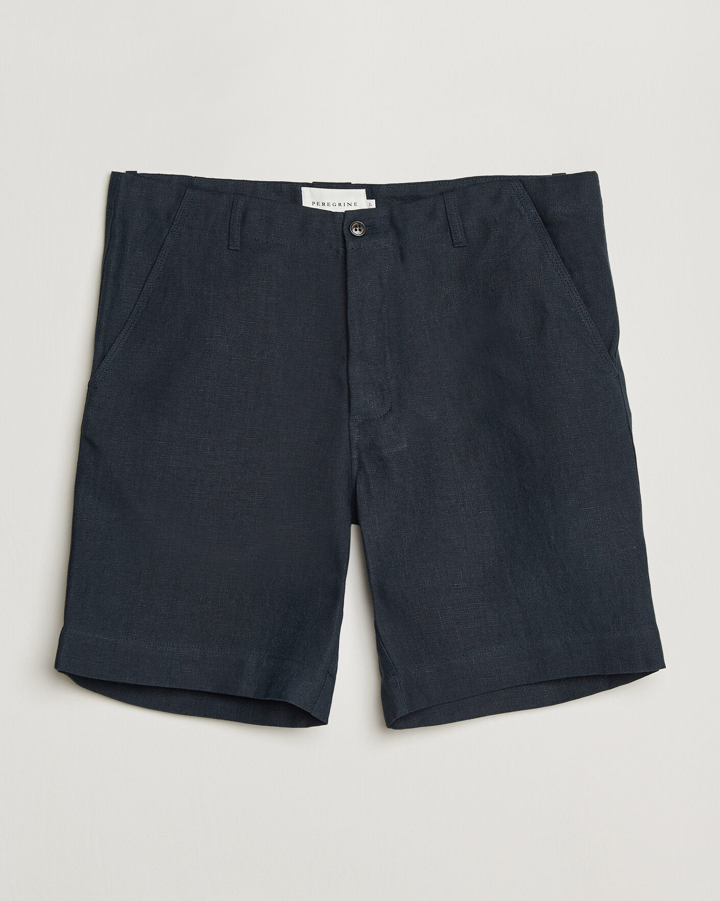 Mies | Shortsit | Peregrine | Windsor Linen Shorts Navy Stripe