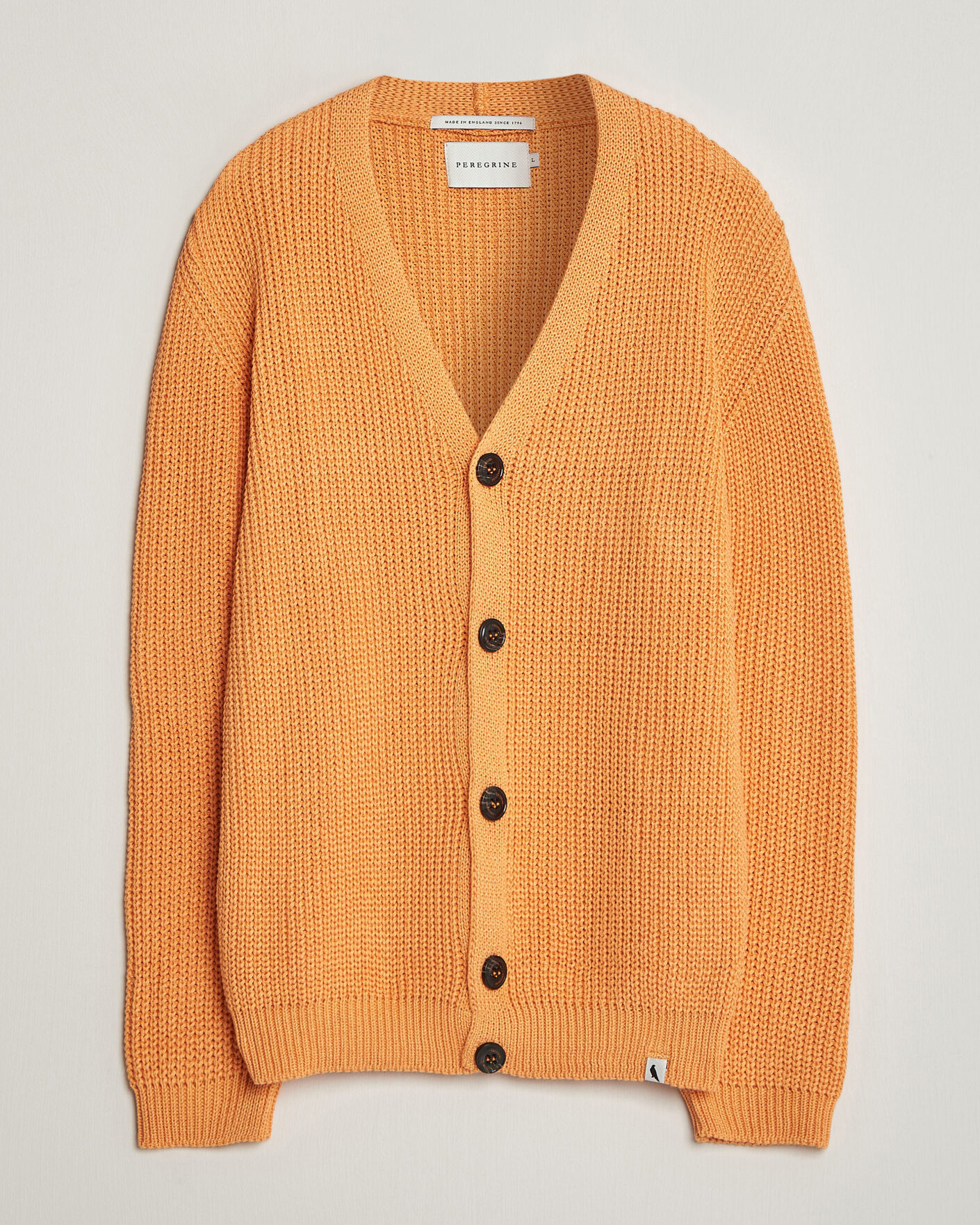 Mies | Puserot | Peregrine | River Cotton Cardigan Apricot