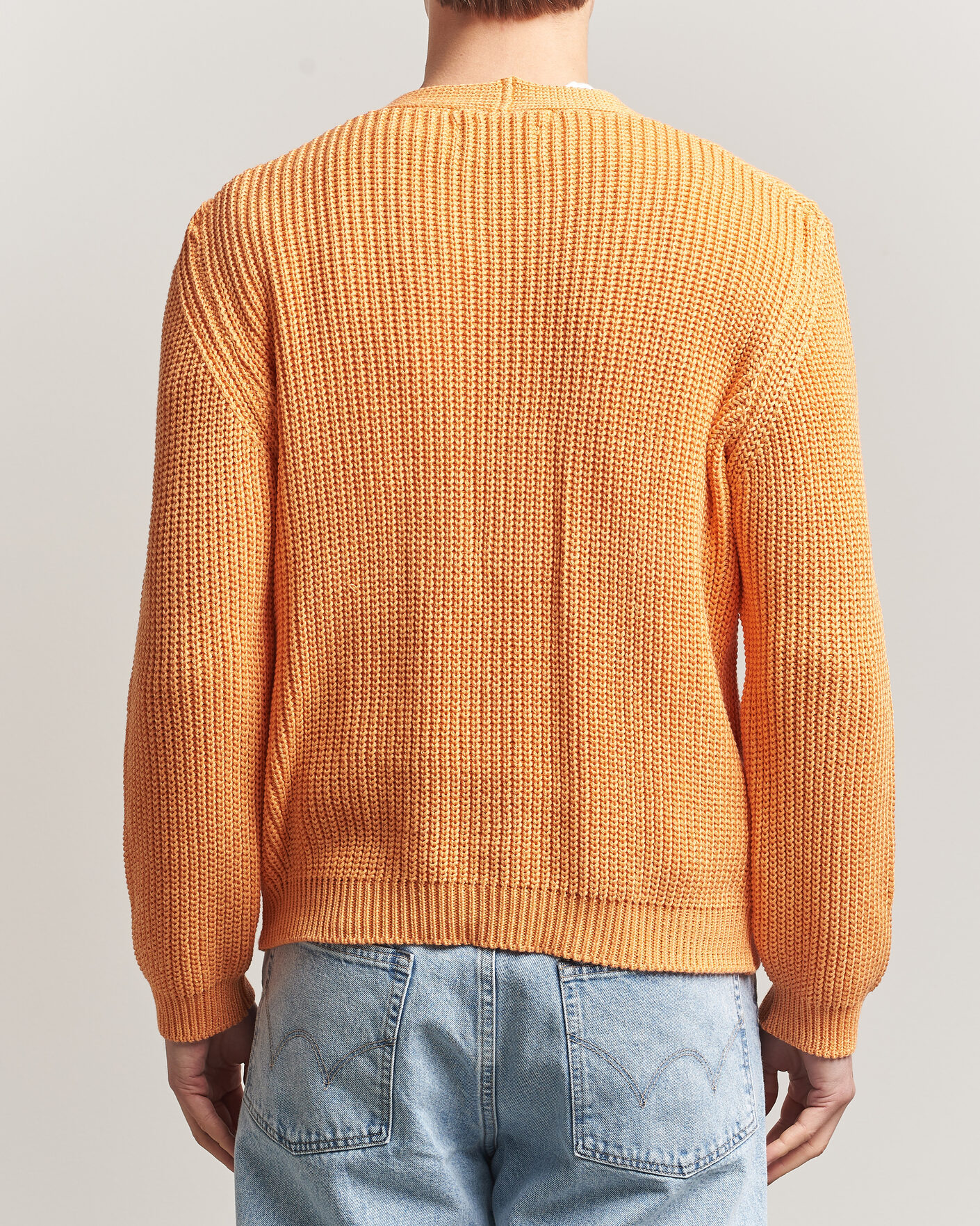 Mies | Puserot | Peregrine | River Cotton Cardigan Apricot