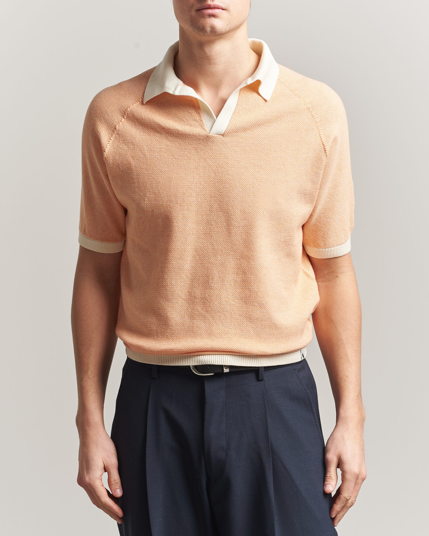 Mies | Pikeet | Peregrine | Lynton Cotton Polo Apricot