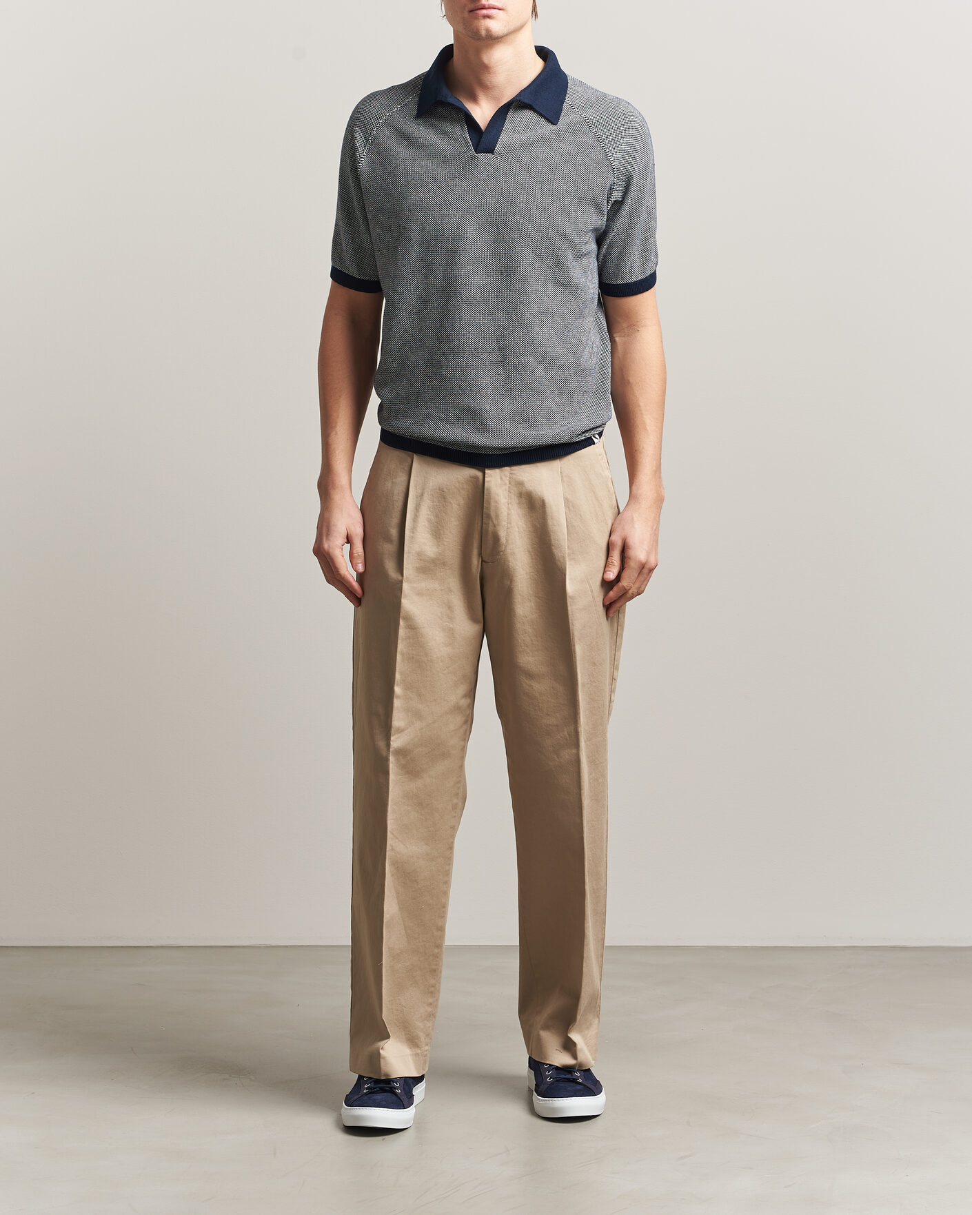 Mies | Pikeet | Peregrine | Lynton Cotton Polo Navy