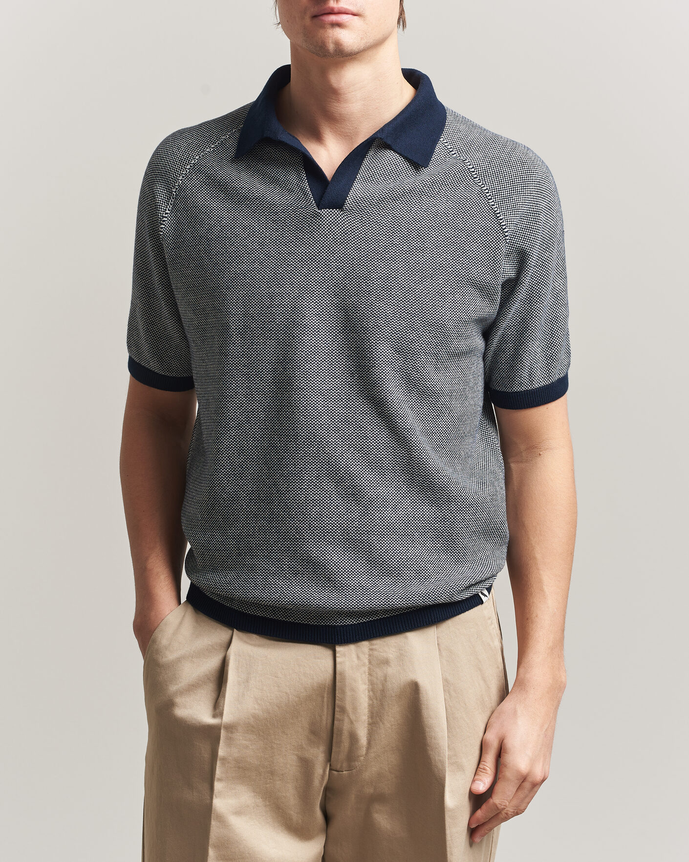 Mies | Pikeet | Peregrine | Lynton Cotton Polo Navy