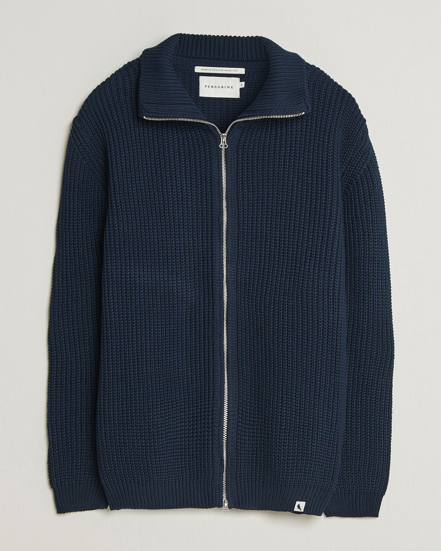 Mies | Puserot | Peregrine | River Cotton Zip Cardigan Navy