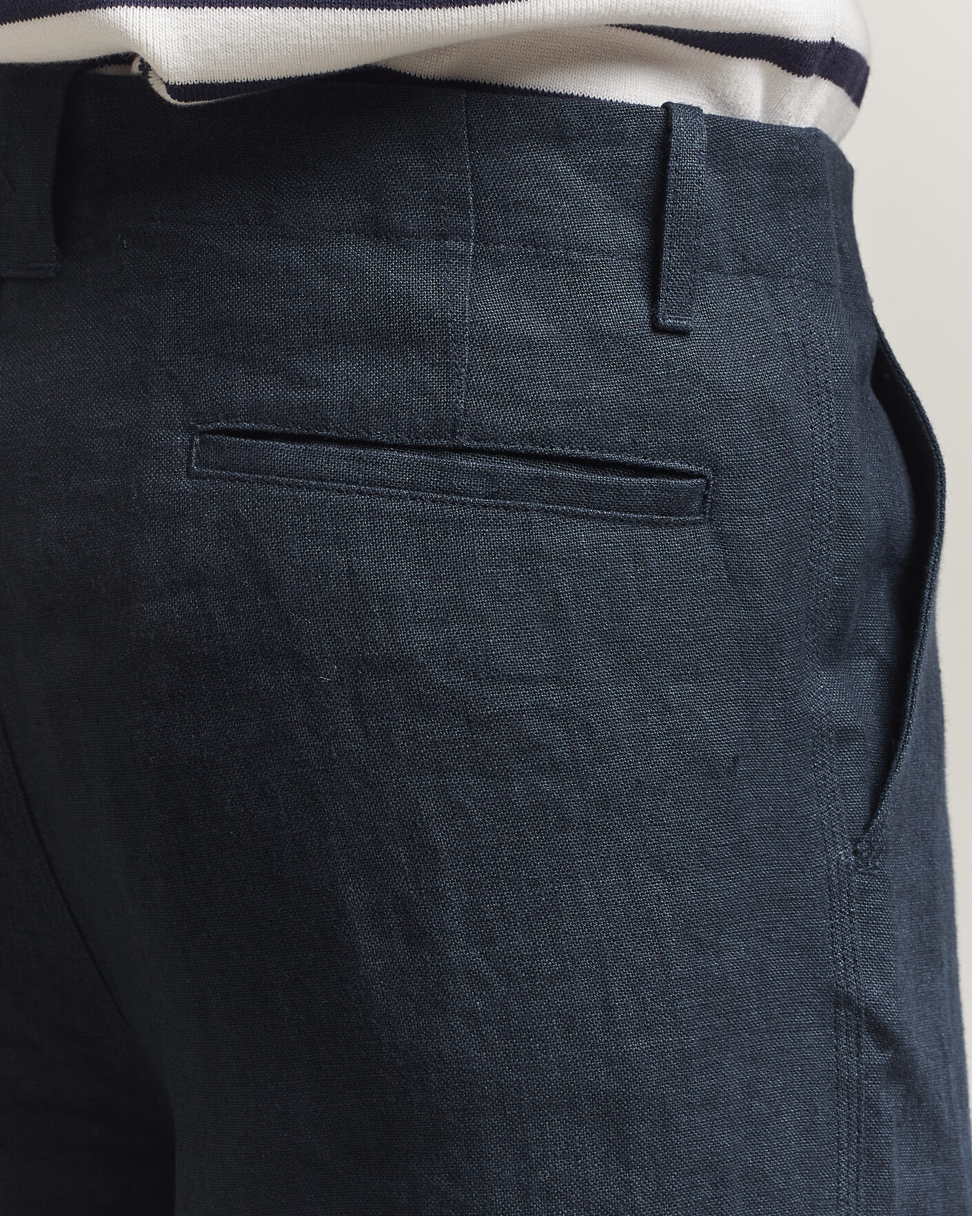 Mies | Housut | Peregrine | Windsor Linen Trousers Navy