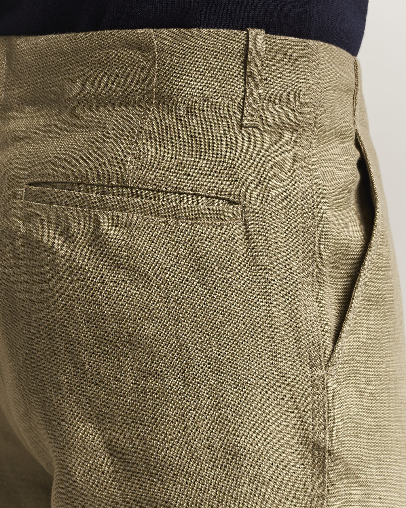 Mies | Housut | Peregrine | Windsor Linen Trousers Sage