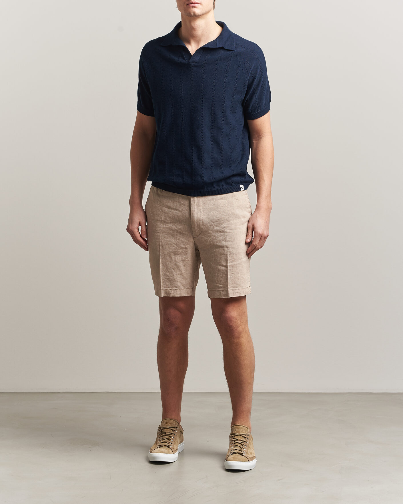 Mies | Pikeet | Peregrine | Alma Cotton Structure Polo Navy