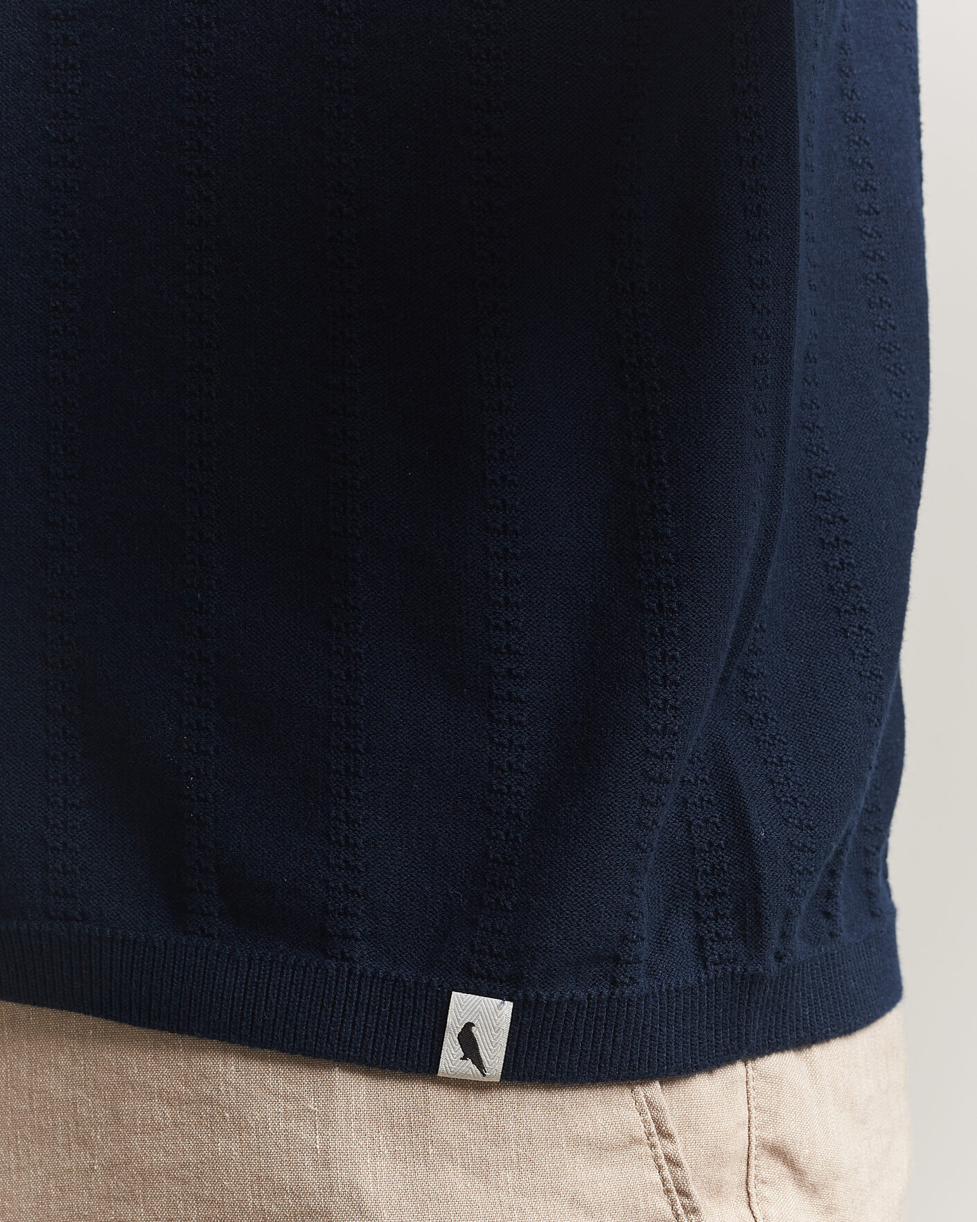 Mies | Pikeet | Peregrine | Alma Cotton Structure Polo Navy