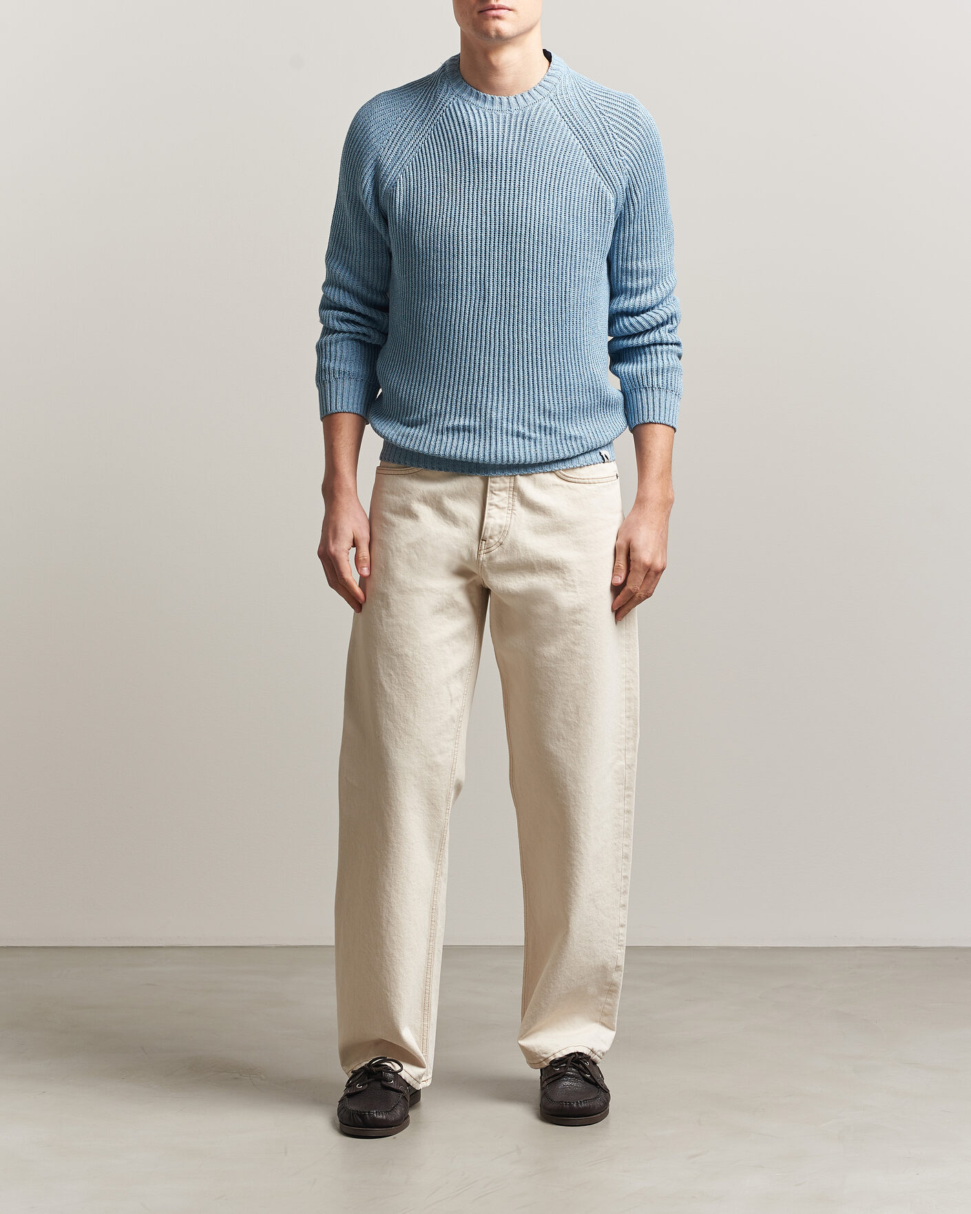 Mies | Puserot | Peregrine | Harry Organic Cotton Sweater Ocean