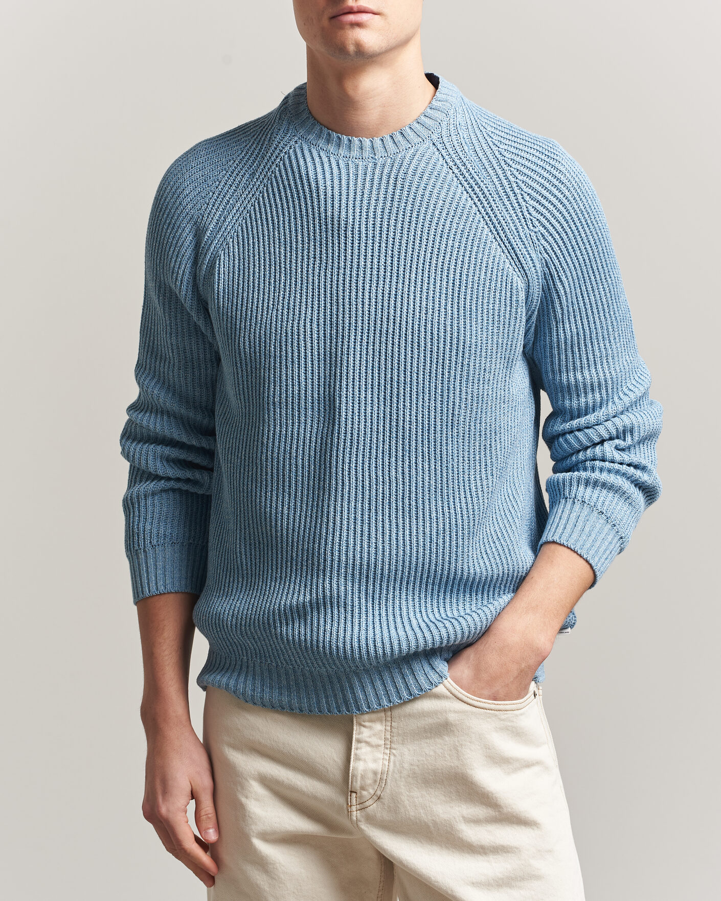 Mies | Puserot | Peregrine | Harry Organic Cotton Sweater Ocean