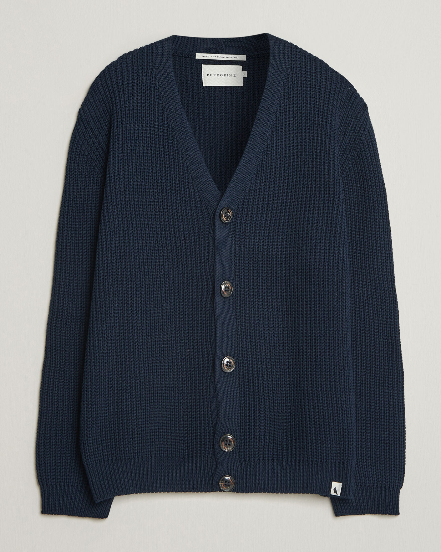 Mies | Puserot | Peregrine | River Cotton Cardigan Navy