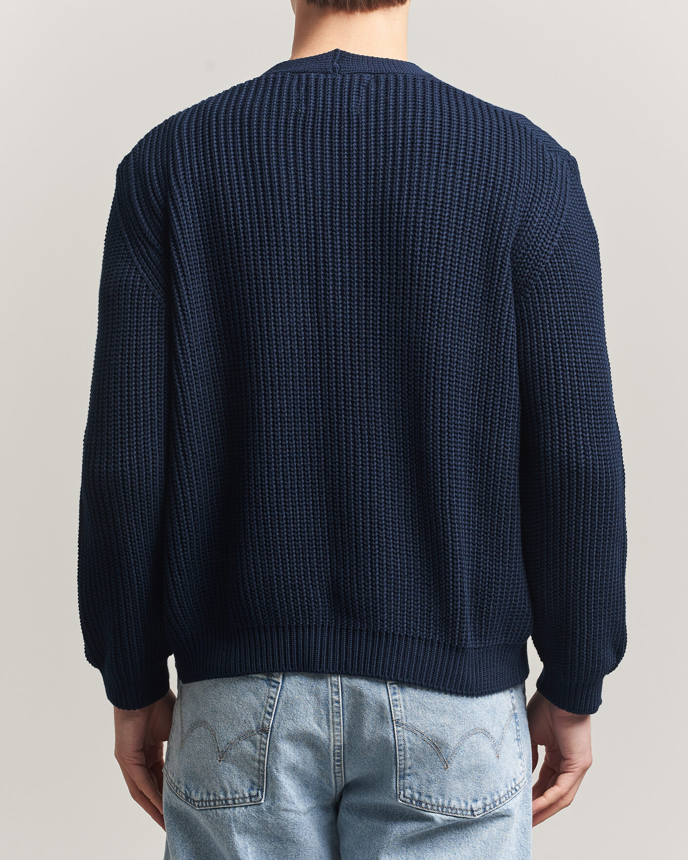 Mies | Puserot | Peregrine | River Cotton Cardigan Navy