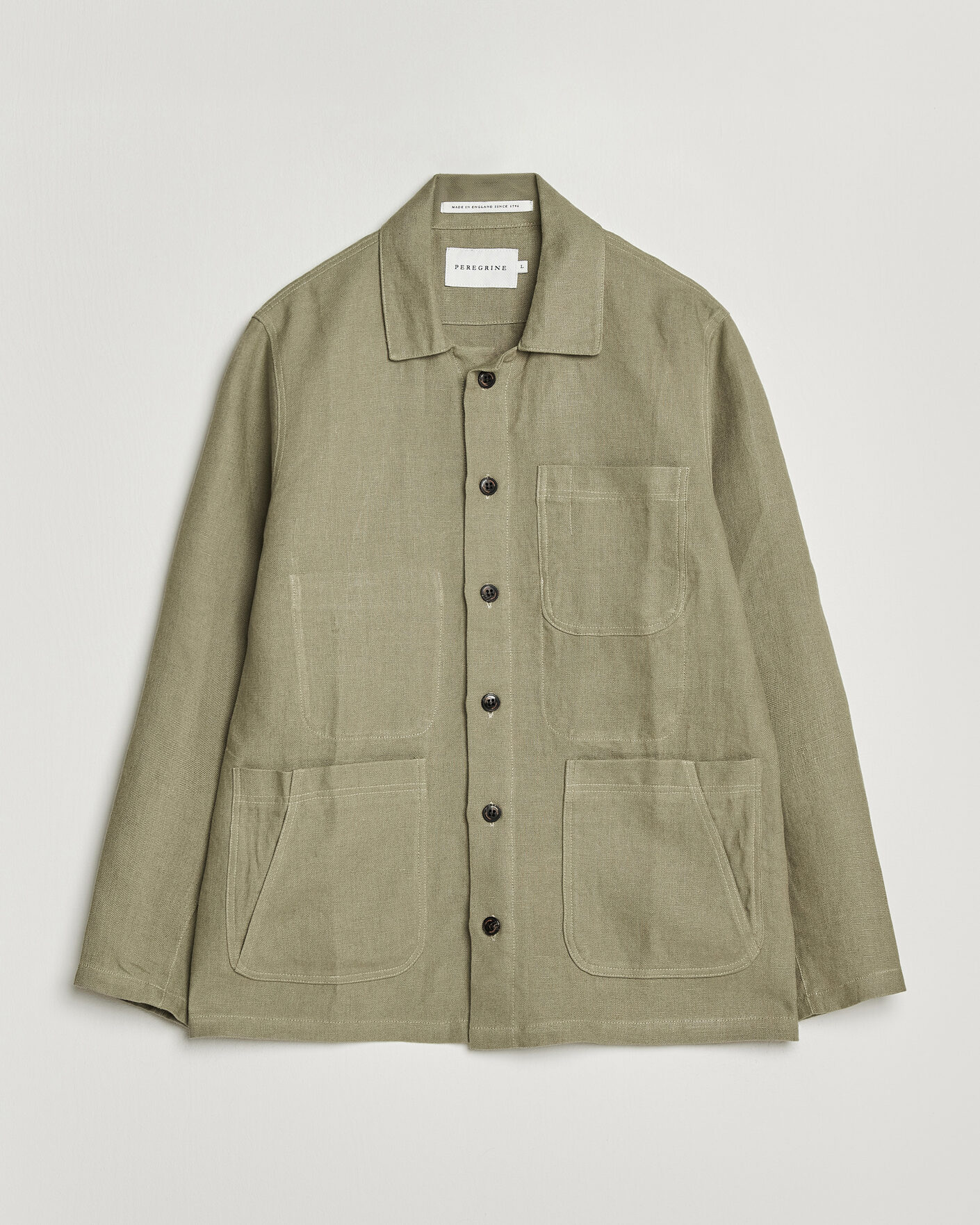 Mies | Kauluspaidat | Peregrine | Windsor Linen Shacket Khaki
