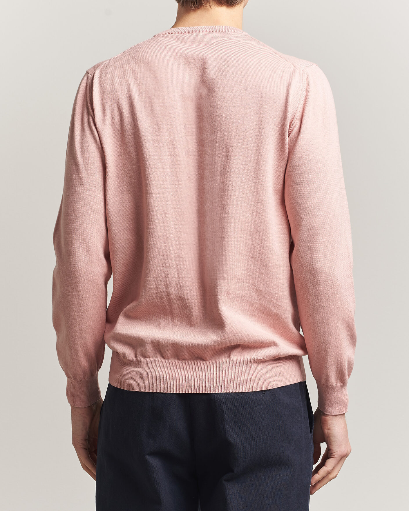 Mies | Puserot | Morgano | Supersoft Egyptian Cotton Crew Neck Soft Pink