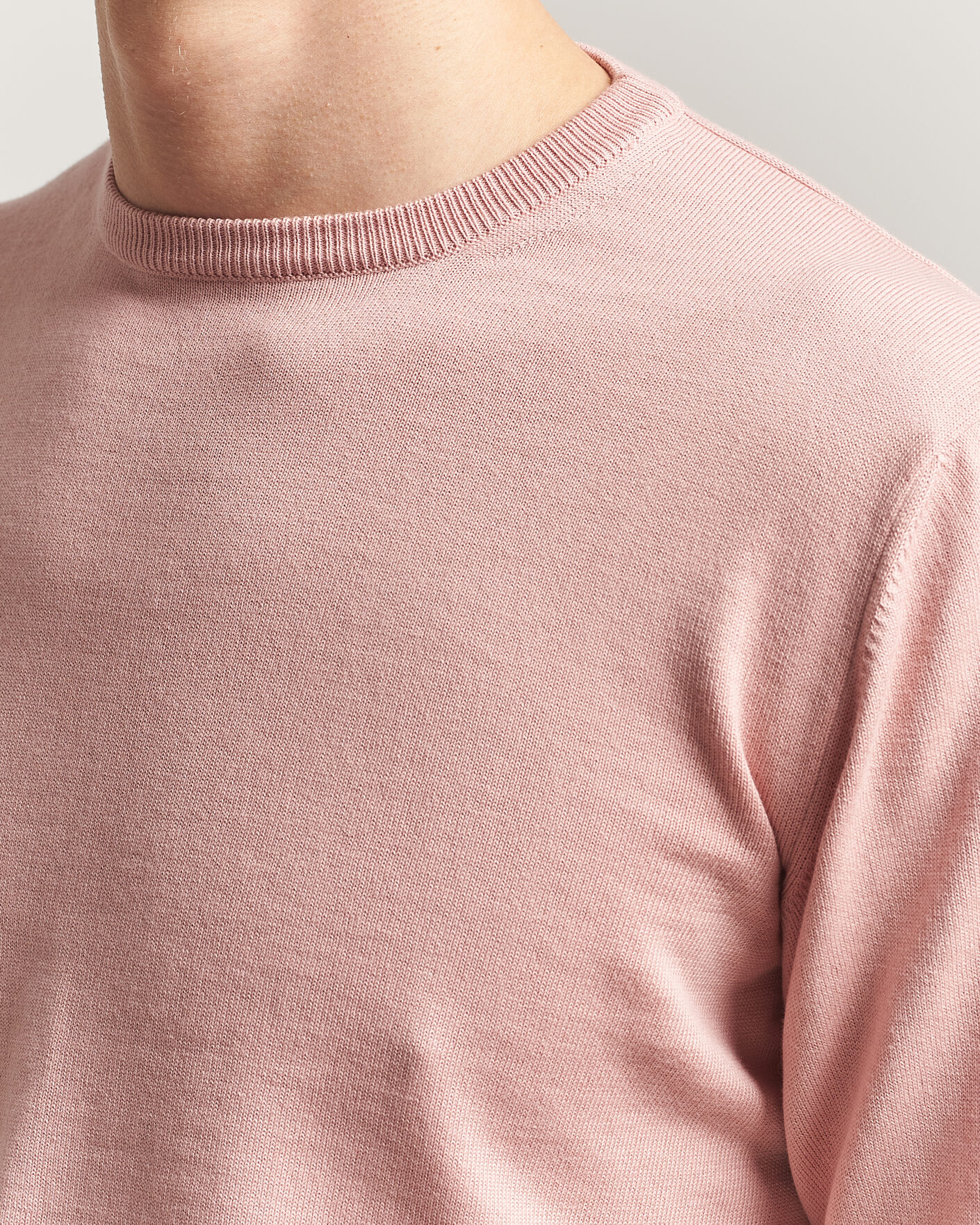 Mies | Puserot | Morgano | Supersoft Egyptian Cotton Crew Neck Soft Pink