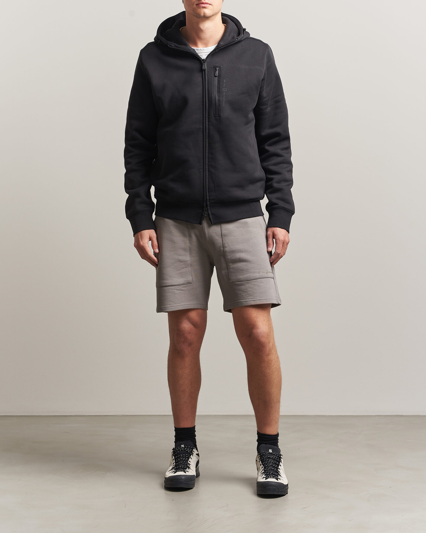 Mies | Puserot | Sail Racing | Bowman Monochrome Full Zip Hoodie Carbon