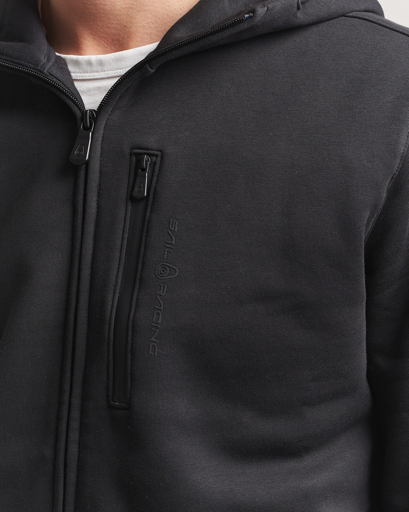 Mies | Puserot | Sail Racing | Bowman Monochrome Full Zip Hoodie Carbon