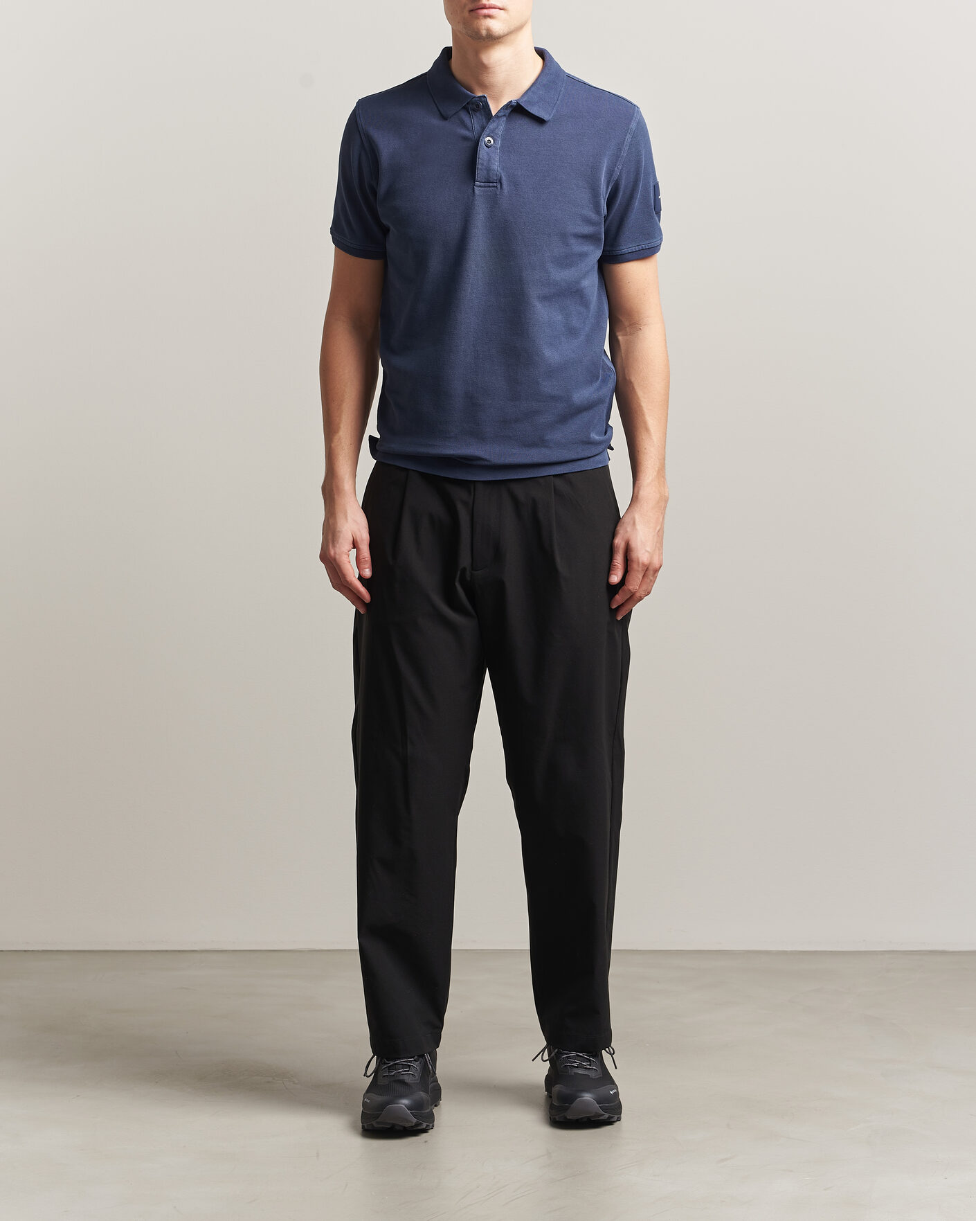Mies | Pikeet | Sail Racing | Wind Pigment Dyed Polo Dark Navy