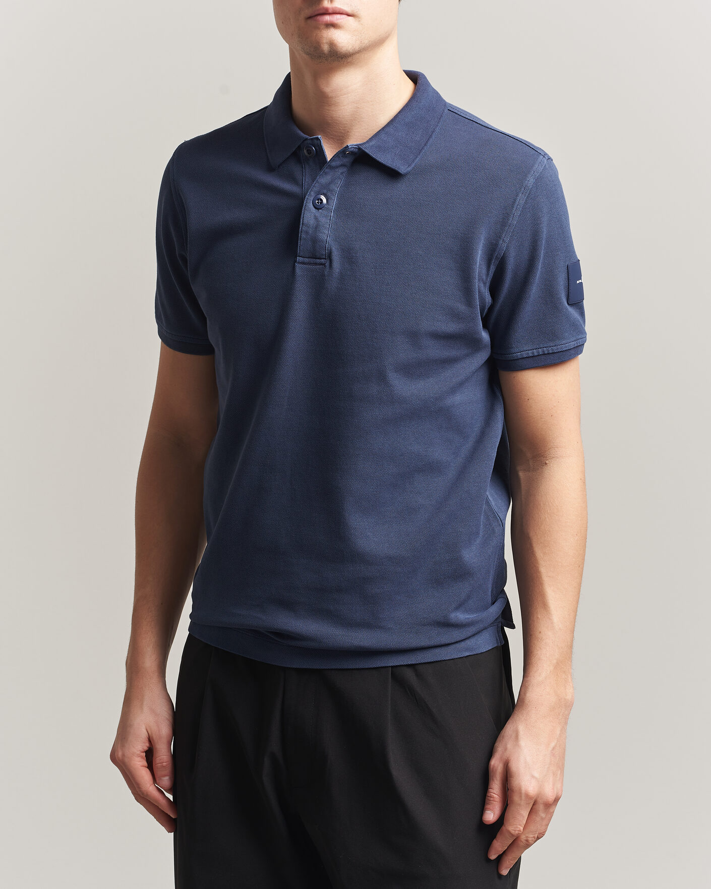 Mies | Pikeet | Sail Racing | Wind Pigment Dyed Polo Dark Navy