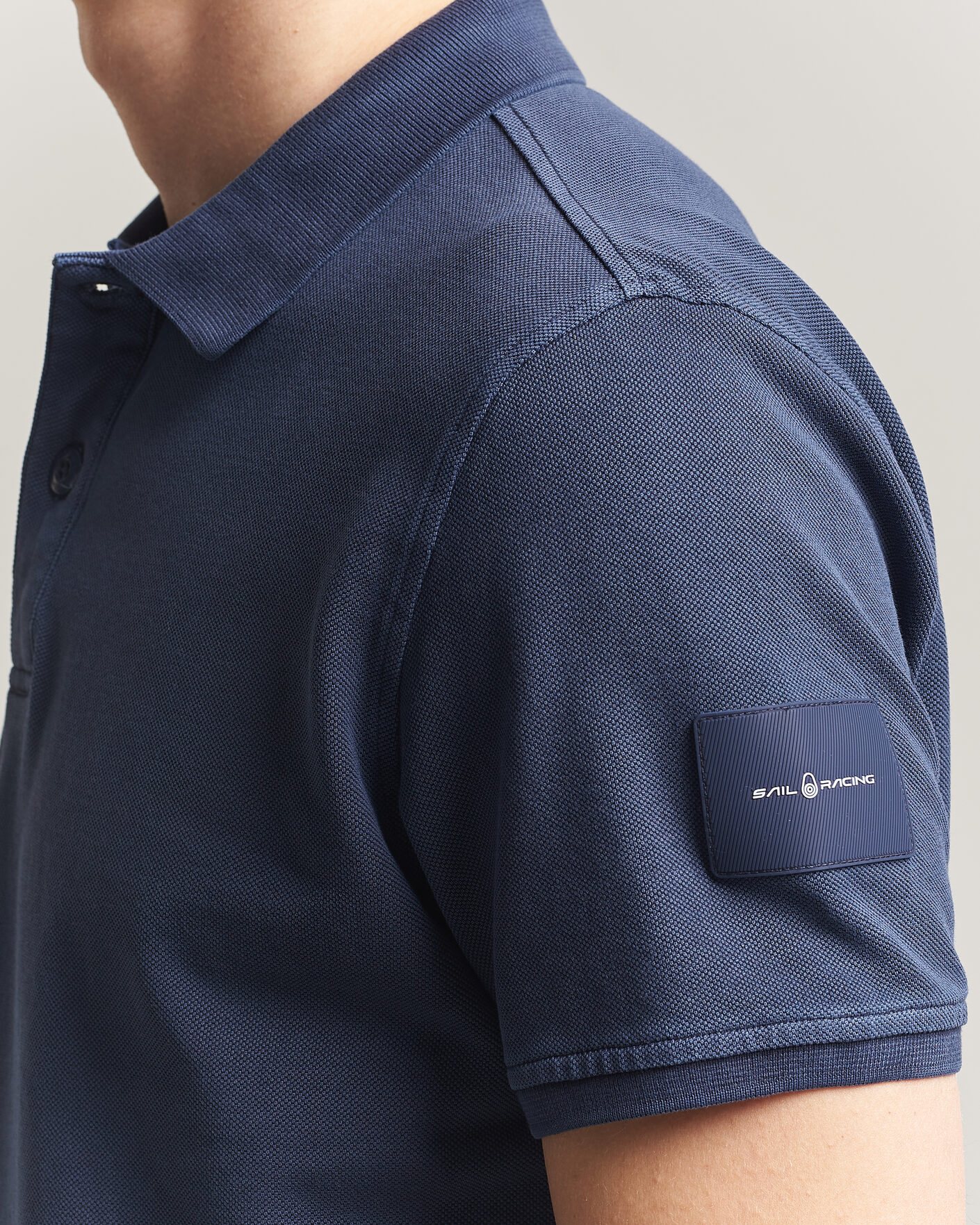 Mies | Pikeet | Sail Racing | Wind Pigment Dyed Polo Dark Navy