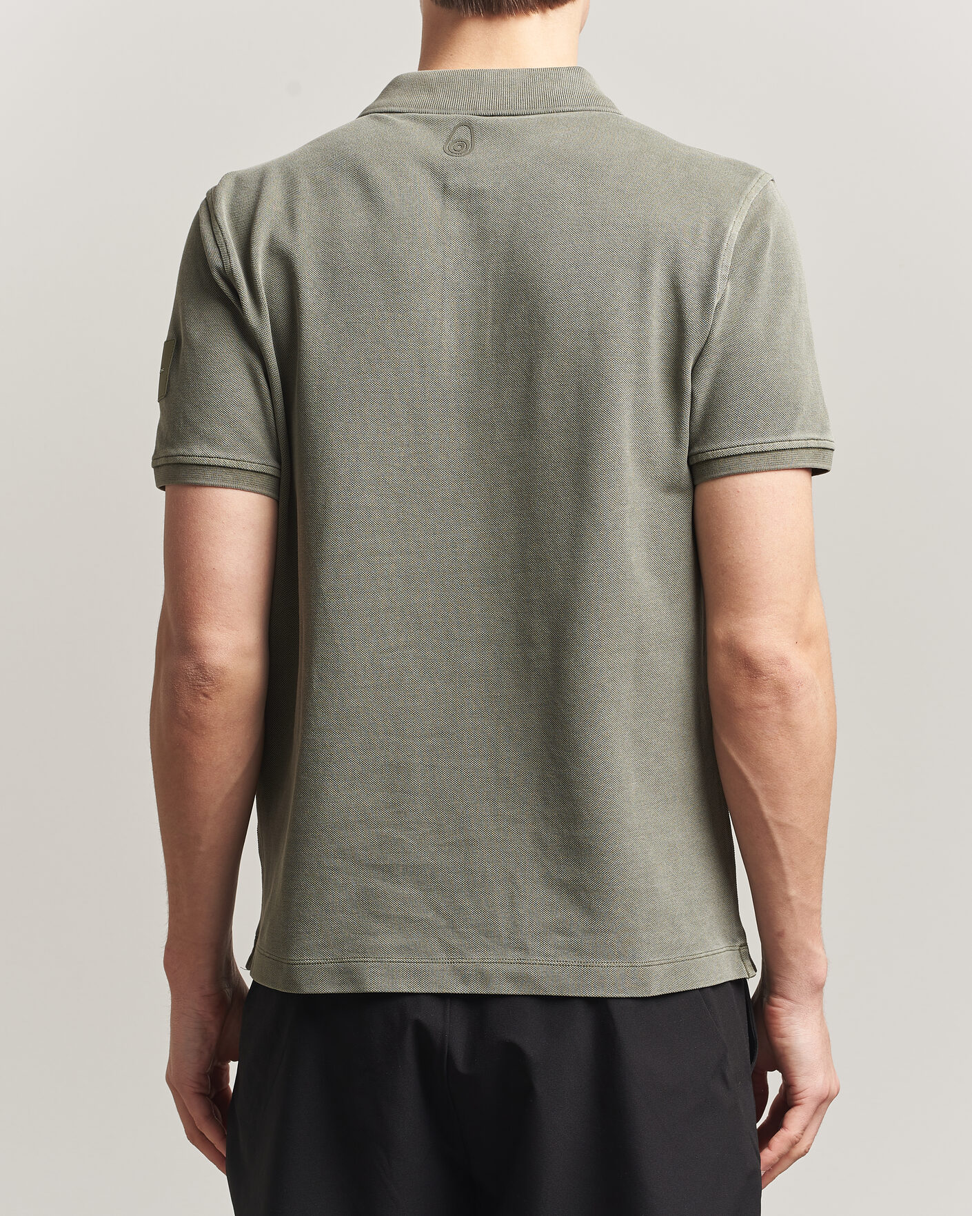 Mies | Pikeet | Sail Racing | Wind Pigment Dyed Polo Mud Green