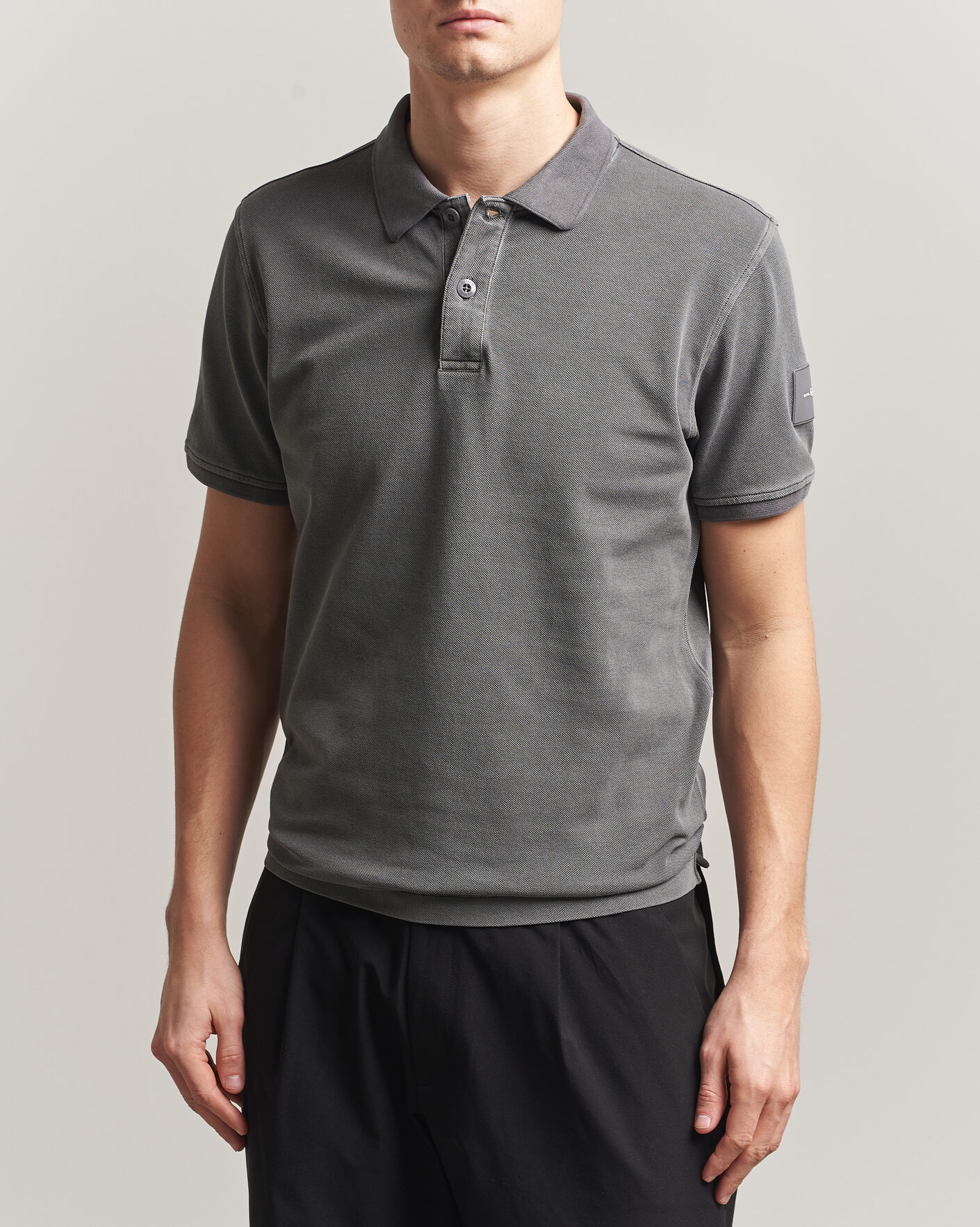 Mies | Pikeet | Sail Racing | Wind Pigment Dyed Polo Frost Grey