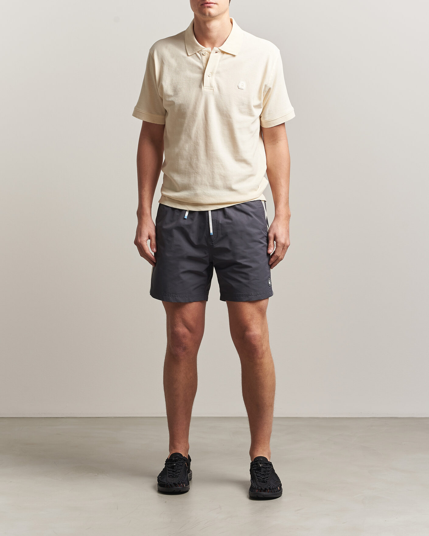 Mies | Pikeet | Sail Racing | Tornado Cotton/Linen Pique Polo Off White