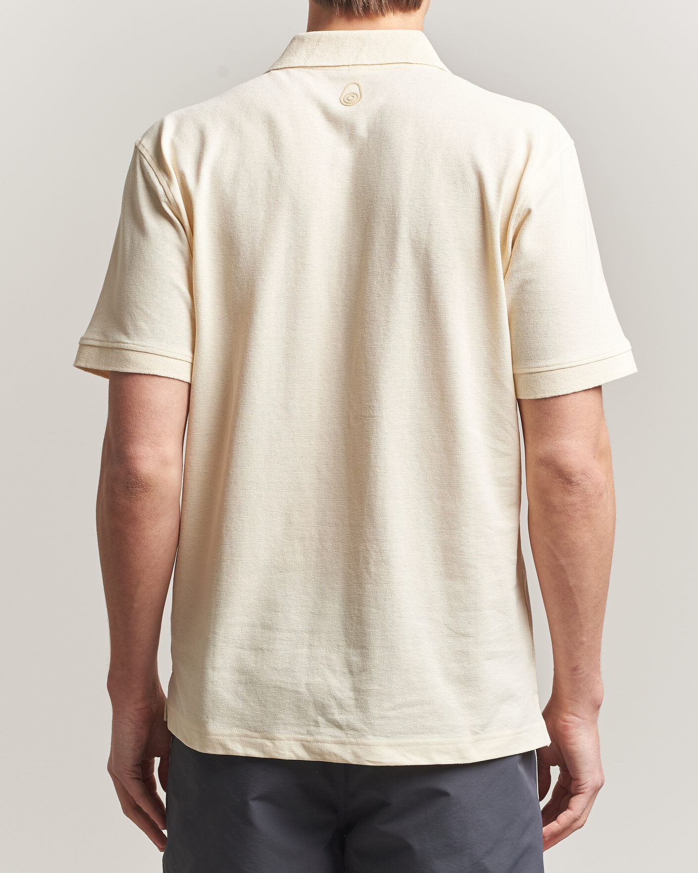 Mies | Pikeet | Sail Racing | Tornado Cotton/Linen Pique Polo Off White