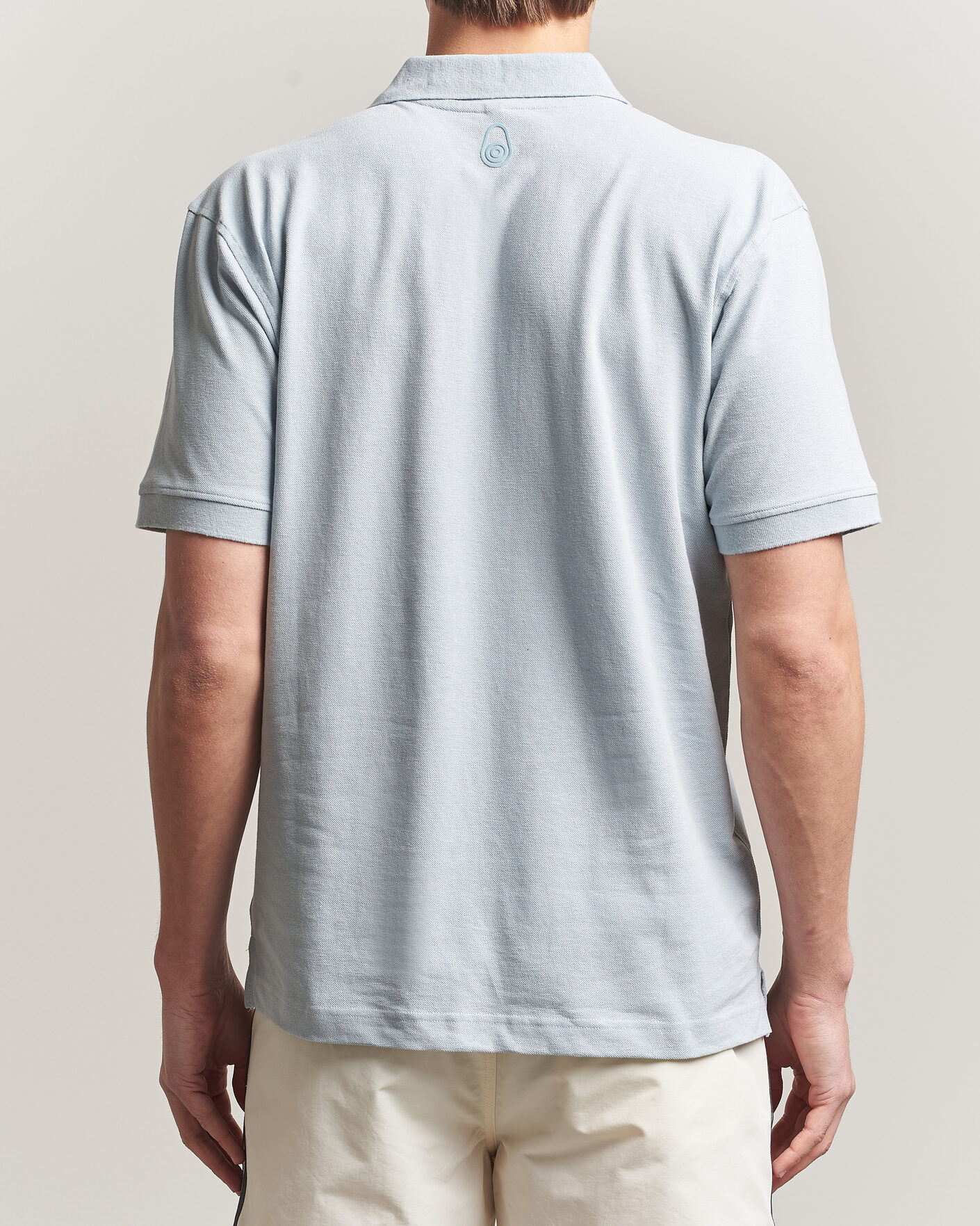 Mies | Pikeet | Sail Racing | Tornado Cotton/Linen Pique Polo Ice Melt