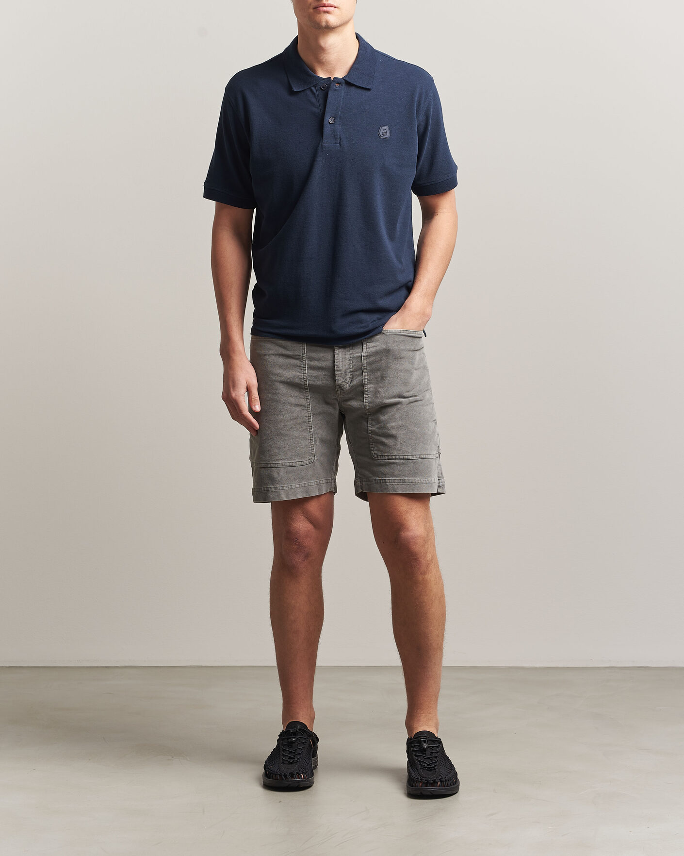 Mies | Pikeet | Sail Racing | Tornado Cotton/Linen Pique Polo Navy