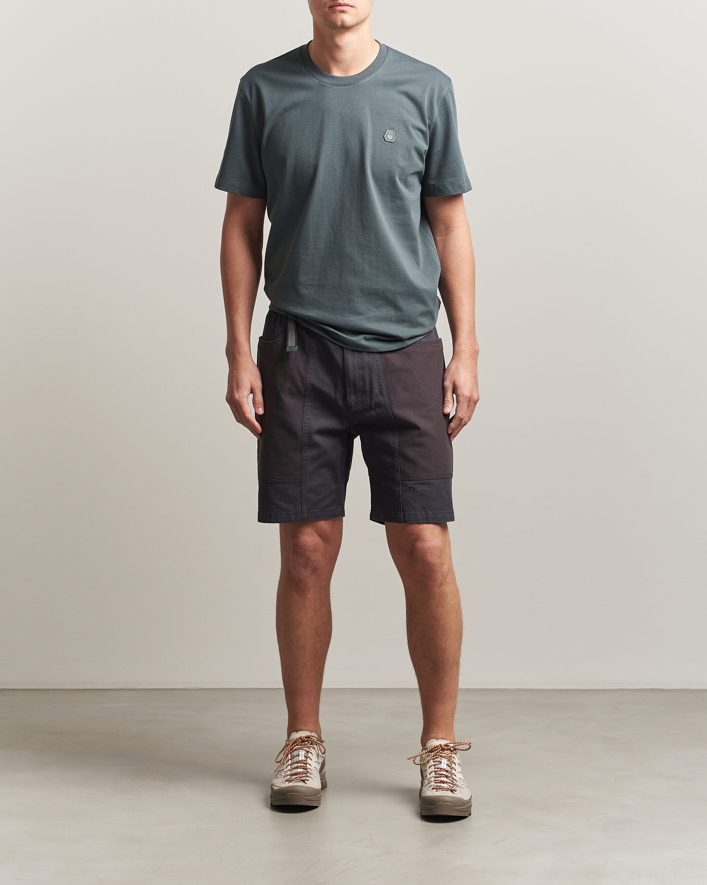 Mies | Shortsit | Sail Racing | Breeze Blocked Cotton Twill Shorts Dark Steel Blue
