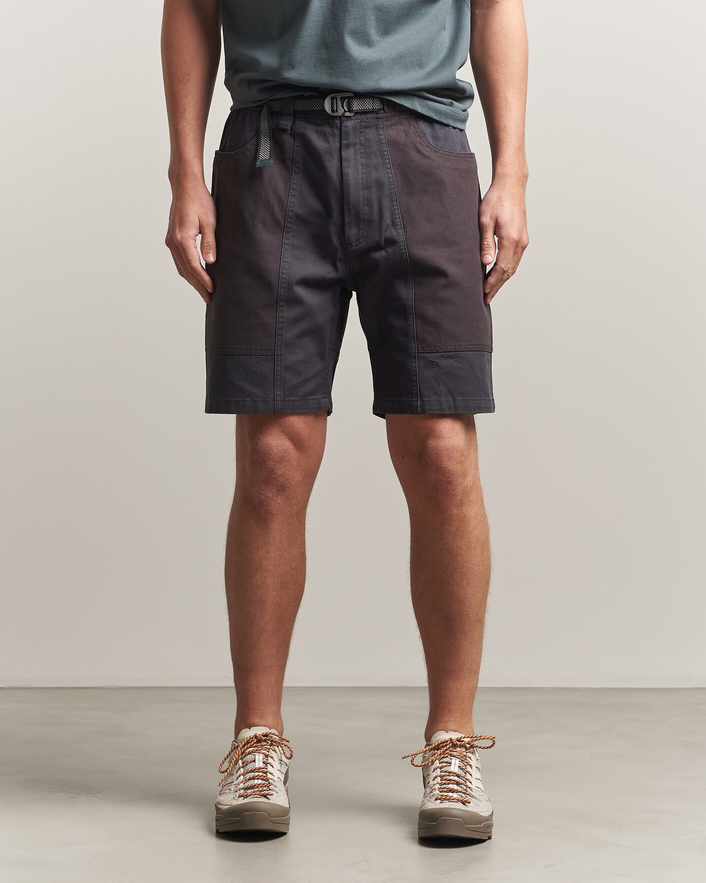 Mies | Shortsit | Sail Racing | Breeze Blocked Cotton Twill Shorts Dark Steel Blue