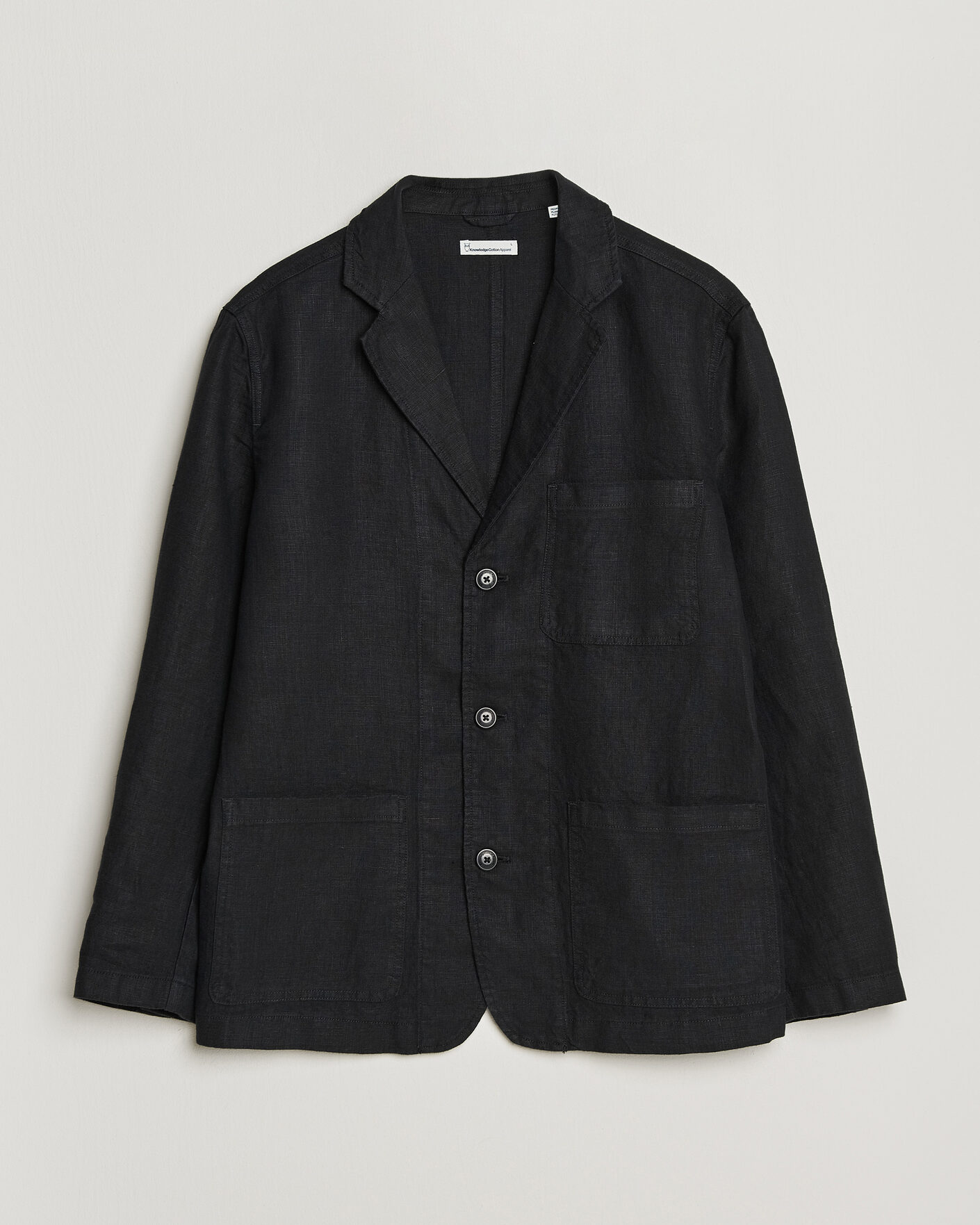Miehet |  | KnowledgeCotton Apparel | Linen Blazer Black