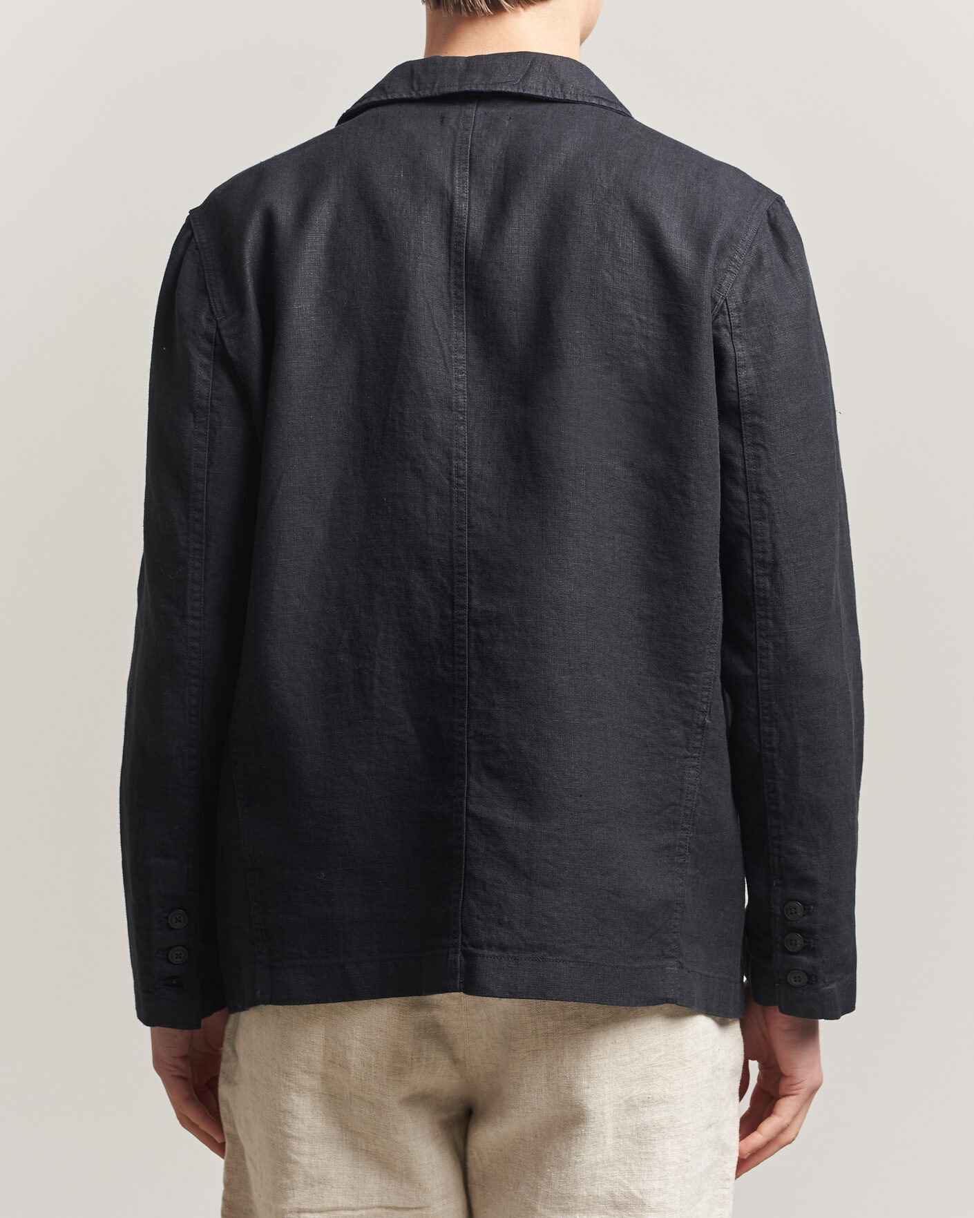 Mies | Pikkutakit | KnowledgeCotton Apparel | Linen Blazer Black