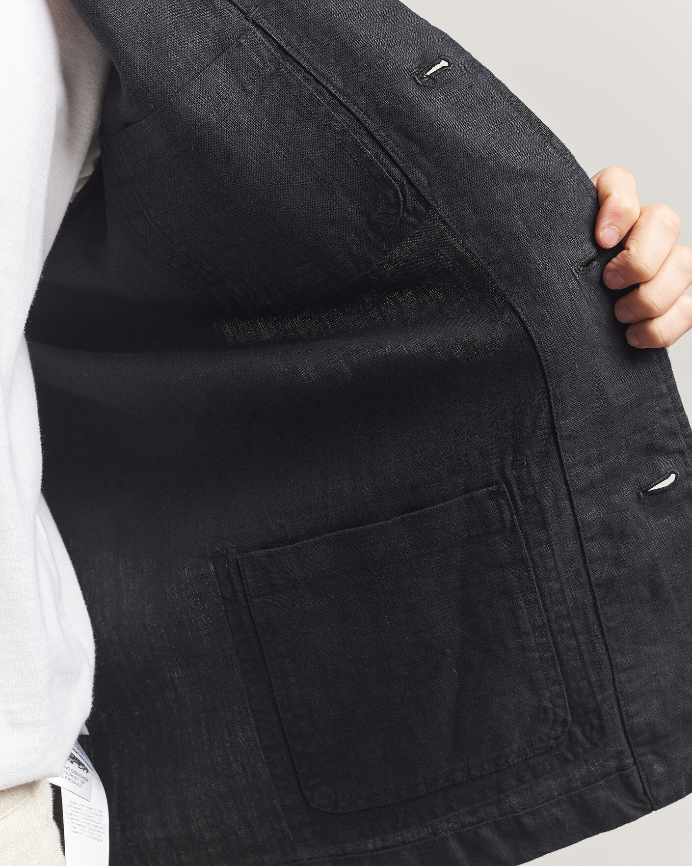 Mies | Pikkutakit | KnowledgeCotton Apparel | Linen Blazer Black