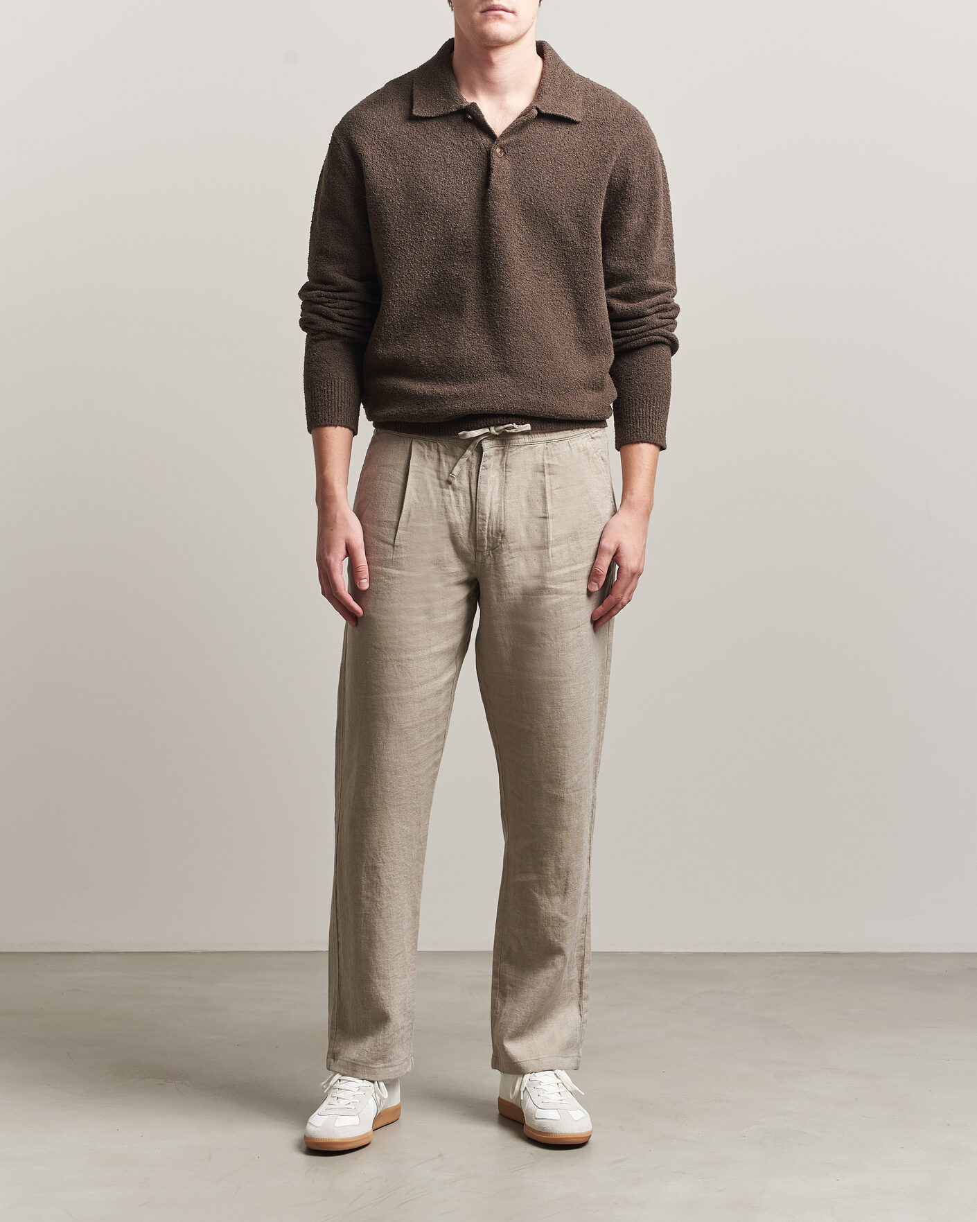 Mies | Housut | KnowledgeCotton Apparel | Loose Linen Pants Twill
