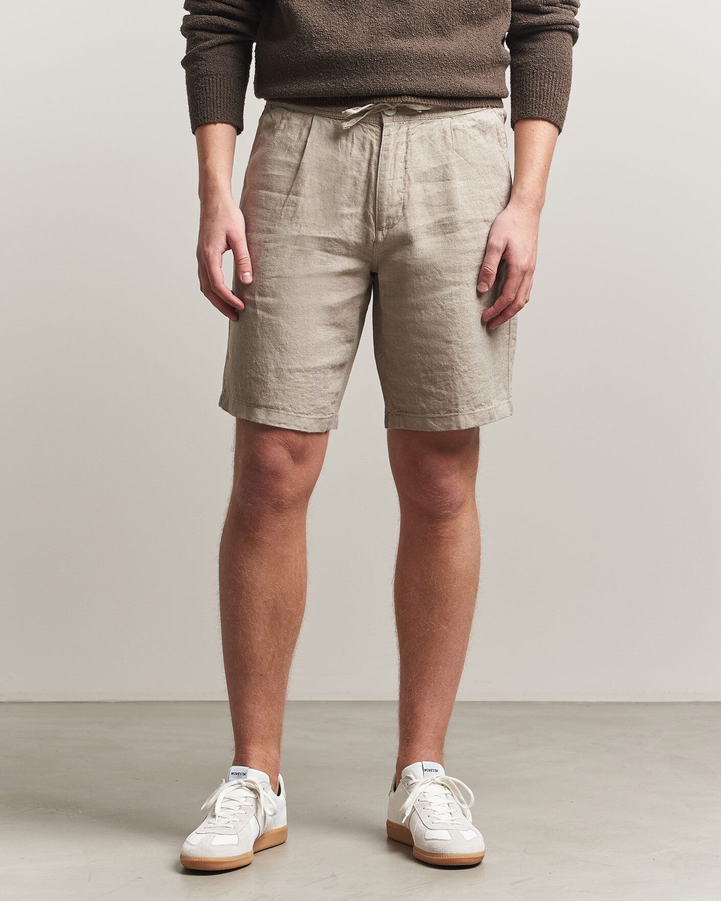 Mies | Shortsit | KnowledgeCotton Apparel | Loose Linen Shorts Twill