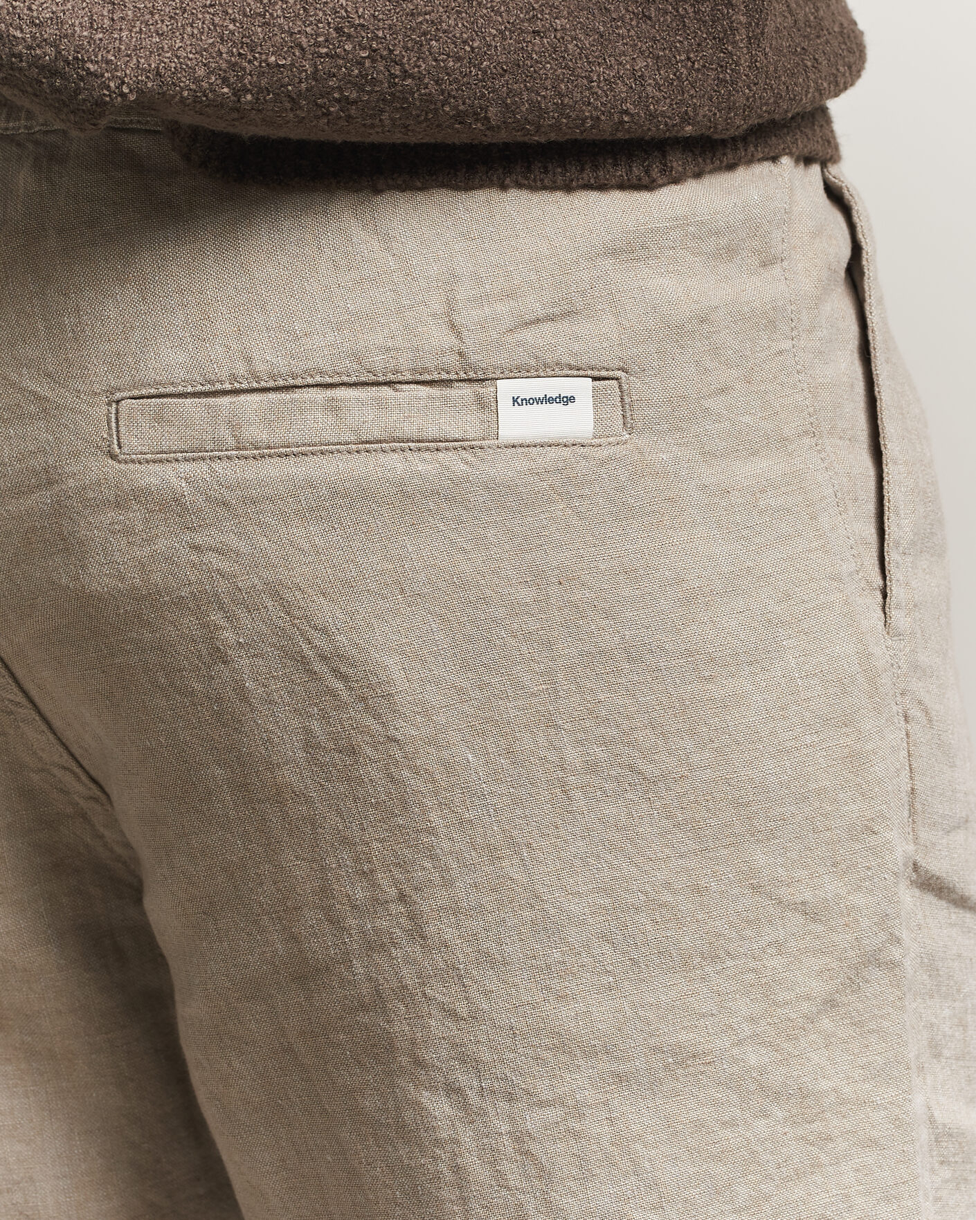 Mies | Shortsit | KnowledgeCotton Apparel | Loose Linen Shorts Twill